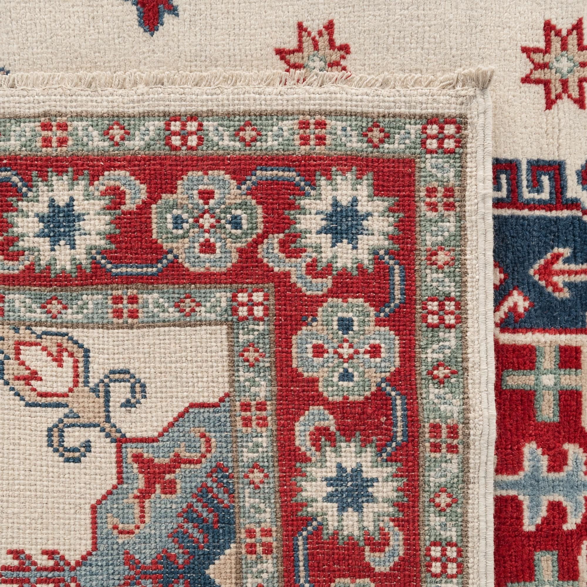 100cm x 145cm Hand Knotted Kazak Rug