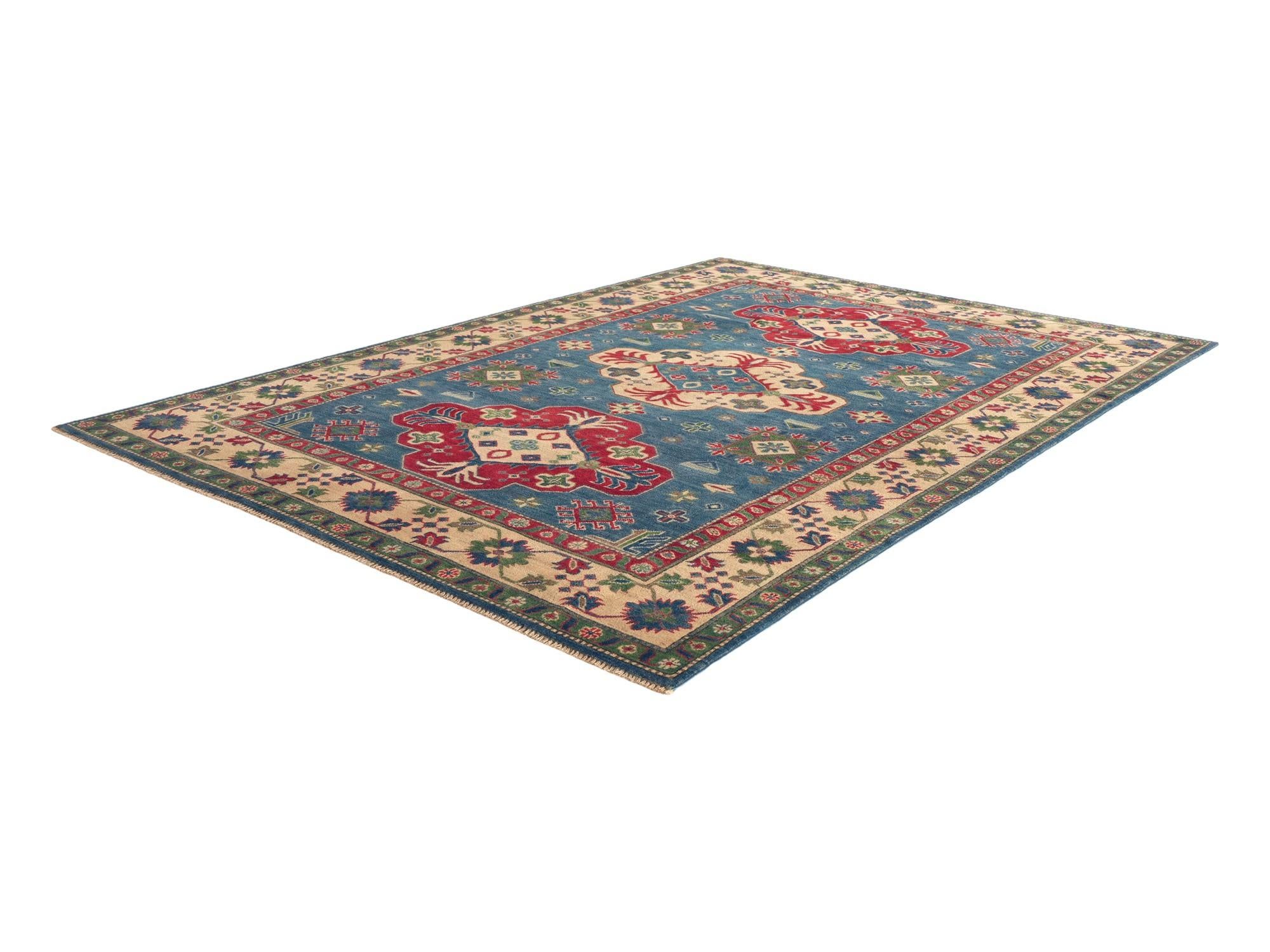 Detail image 4 of 10: 6' 8 x 9' 7 Hand Knotted Kazak Rug