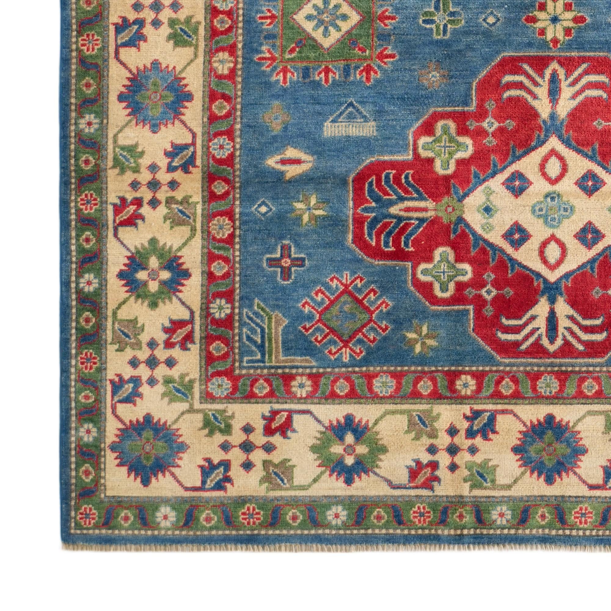 Detail image 7 of 10: 6' 8 x 9' 7 Hand Knotted Kazak Rug