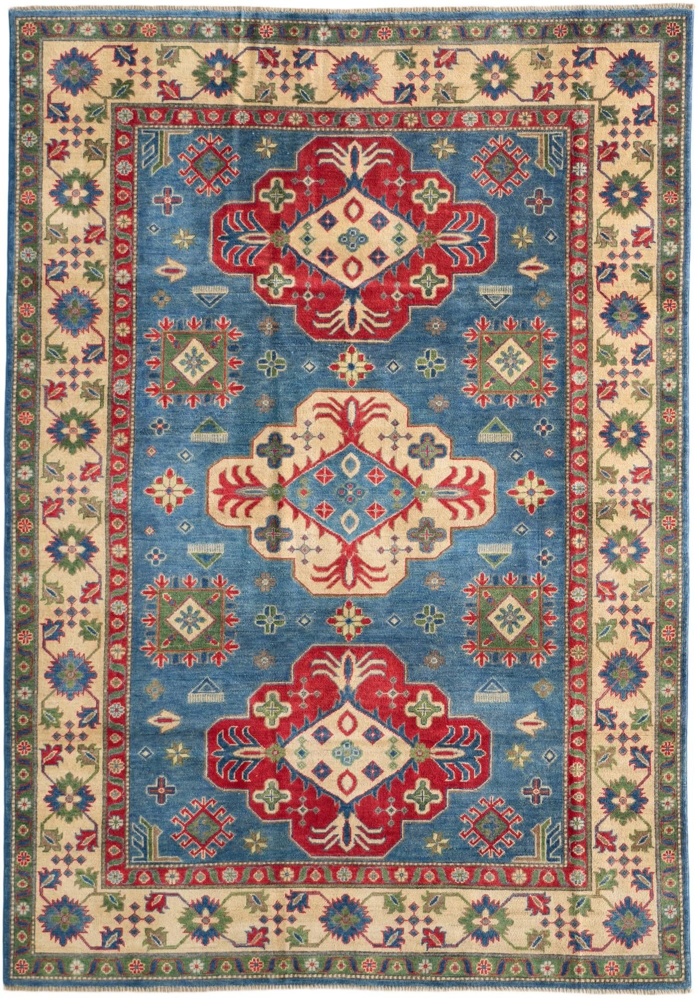 Detail image 2 of 10: 6' 8 x 9' 7 Hand Knotted Kazak Rug