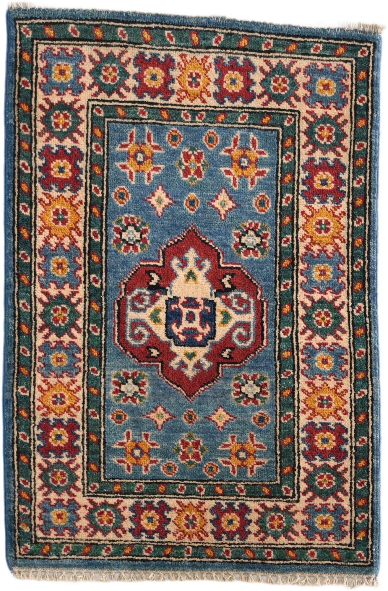 1' 10 x 2' 10 Hand Knotted Kazak Rug