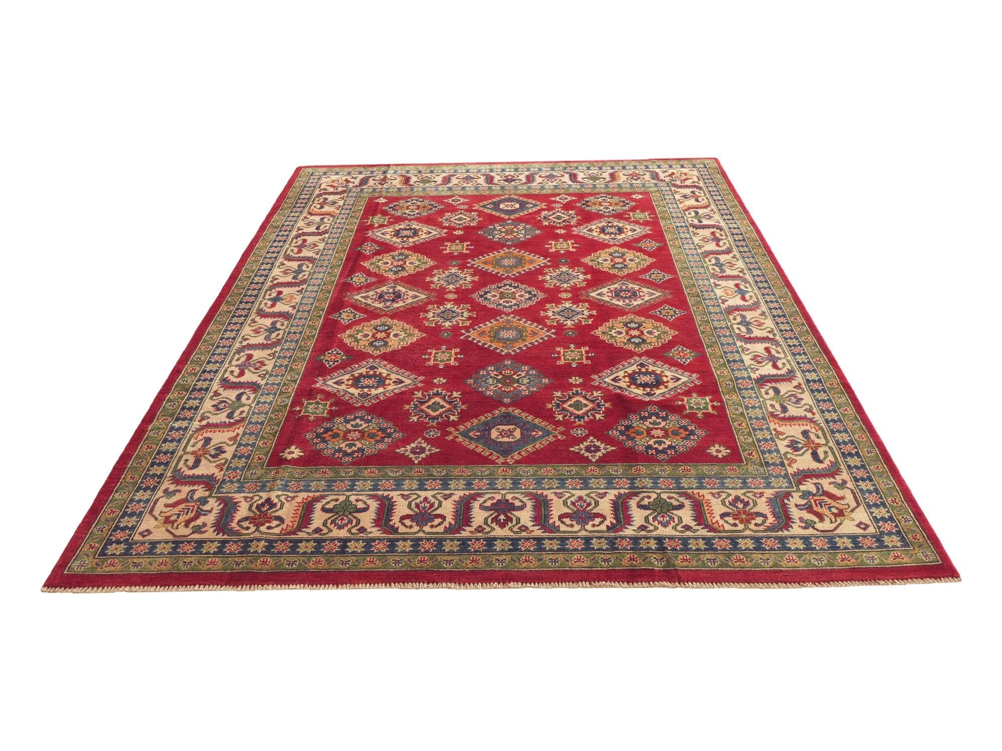 Detail image 5 of 10: 6' 9 x 9' 9 Hand Knotted Kazak Rug