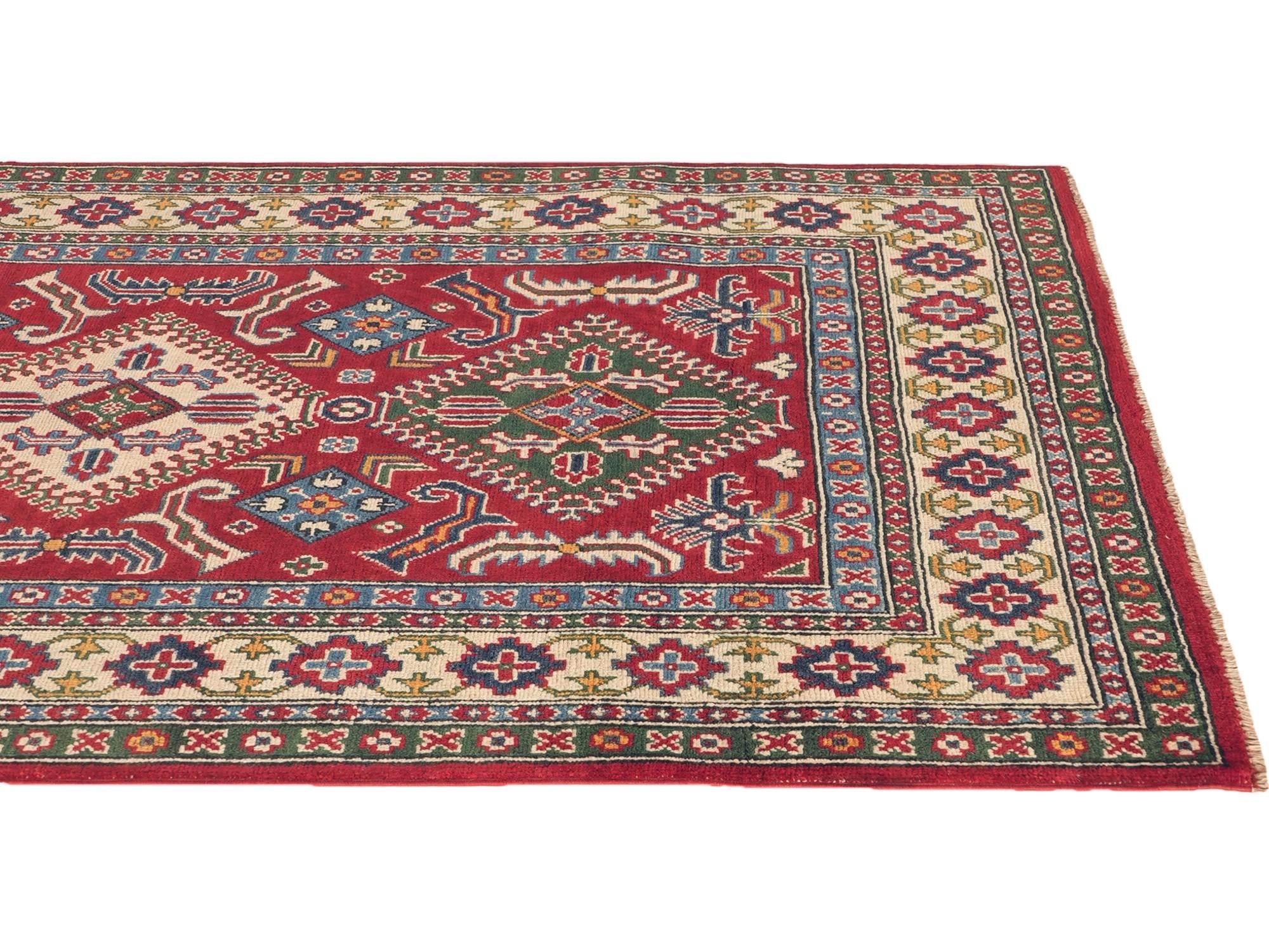 120cm x 190cm Hand Knotted Kazak Rug