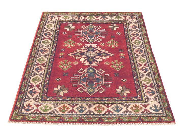 2' 11 x 4' 2 Hand Knotted Kazak Rug