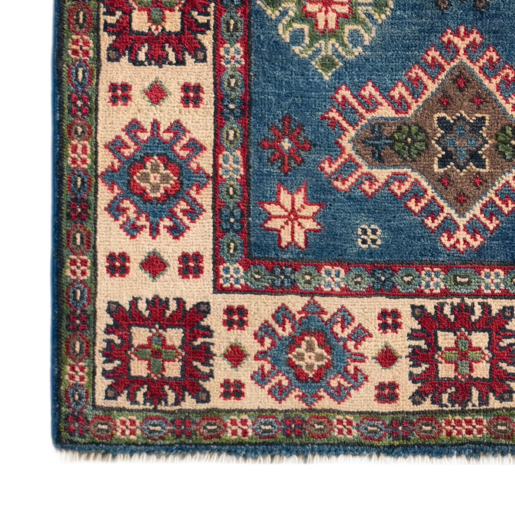 Detail image 7 of 10: 2' 8 x 4' 2 Hand Knotted Kazak Rug