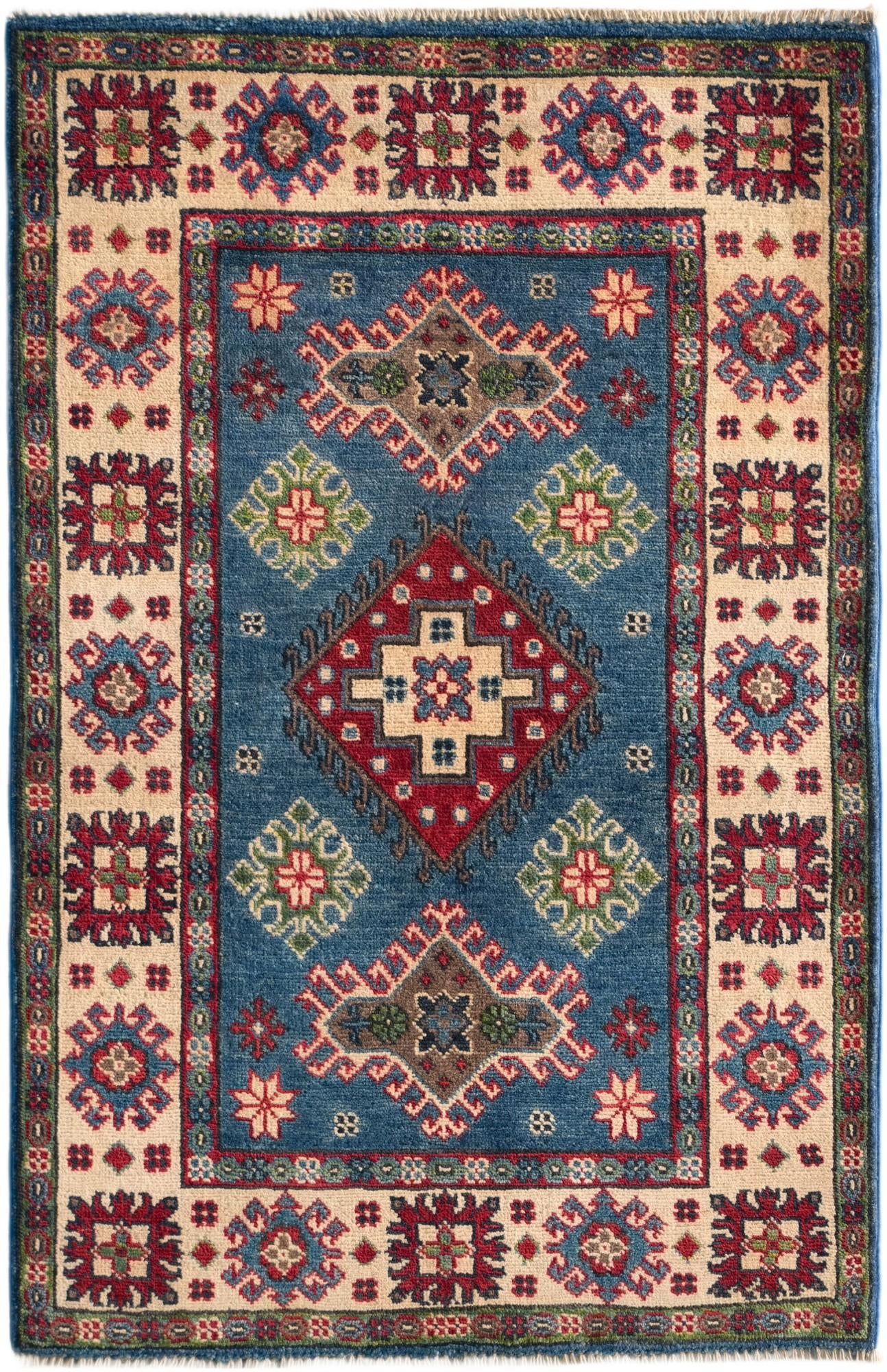 Detail image 2 of 10: 2' 8 x 4' 2 Hand Knotted Kazak Rug