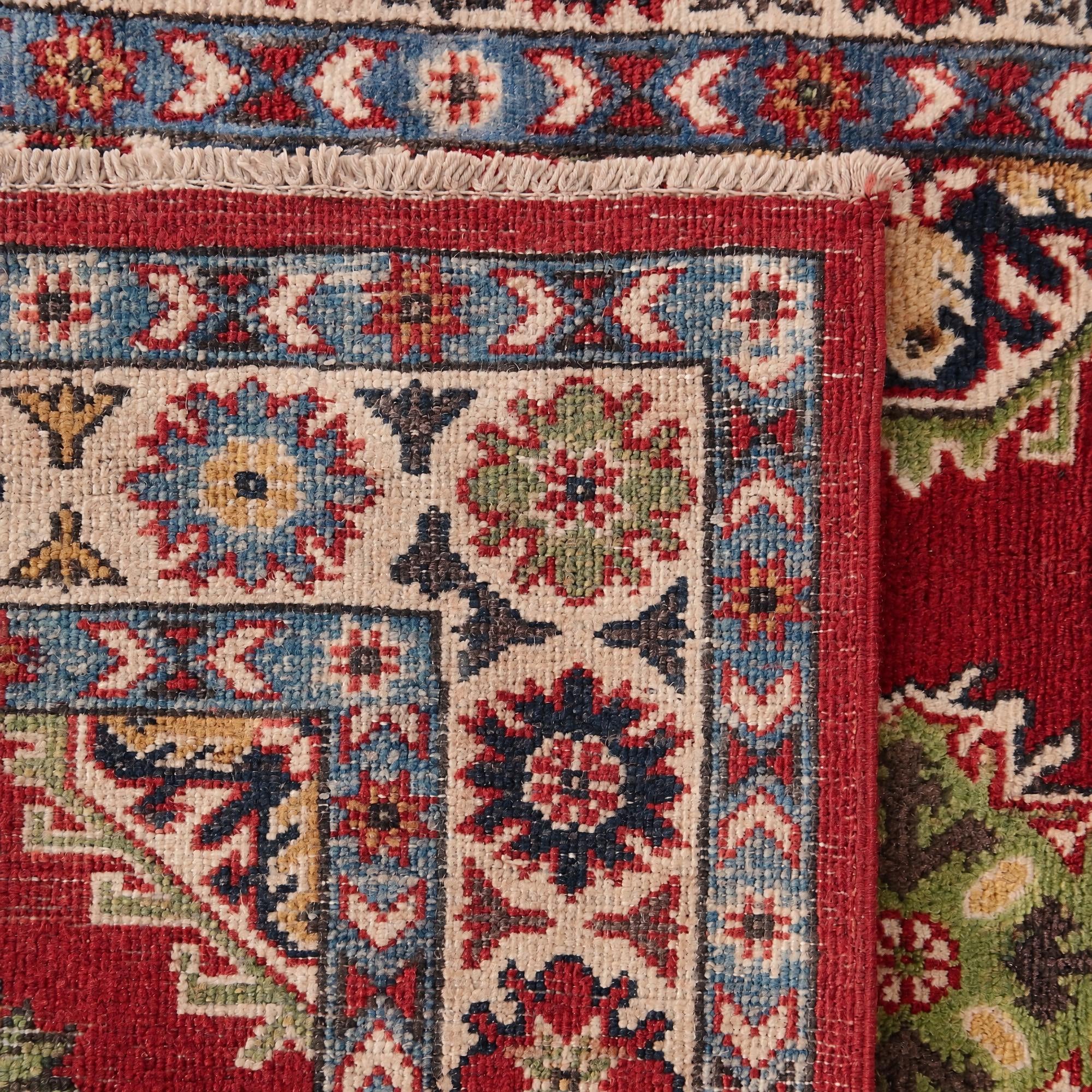 95cm x 165cm Handgeknüpft Kazak Teppich