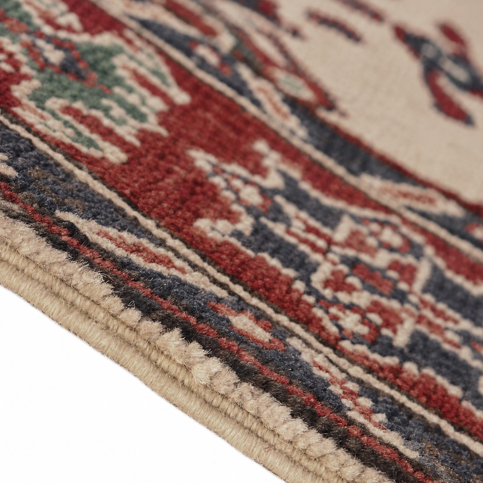 Detail image 6 of 10: 3' 4 x 4' 9 Hand Knotted Kazak Rug