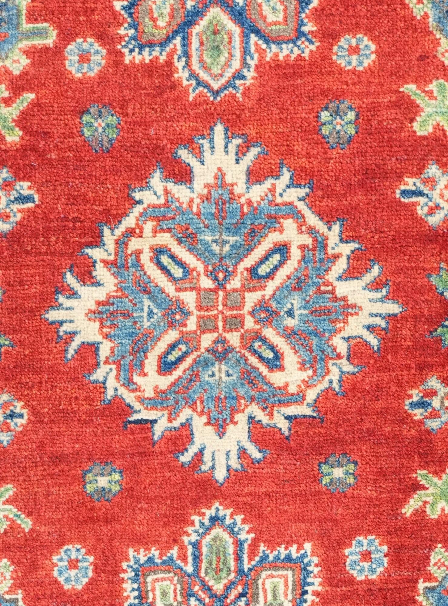3' 3 x 5' Hand Knotted Kazak Rug