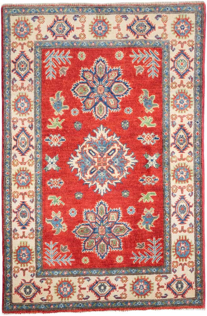 3' 3 x 5' Hand Knotted Kazak Rug