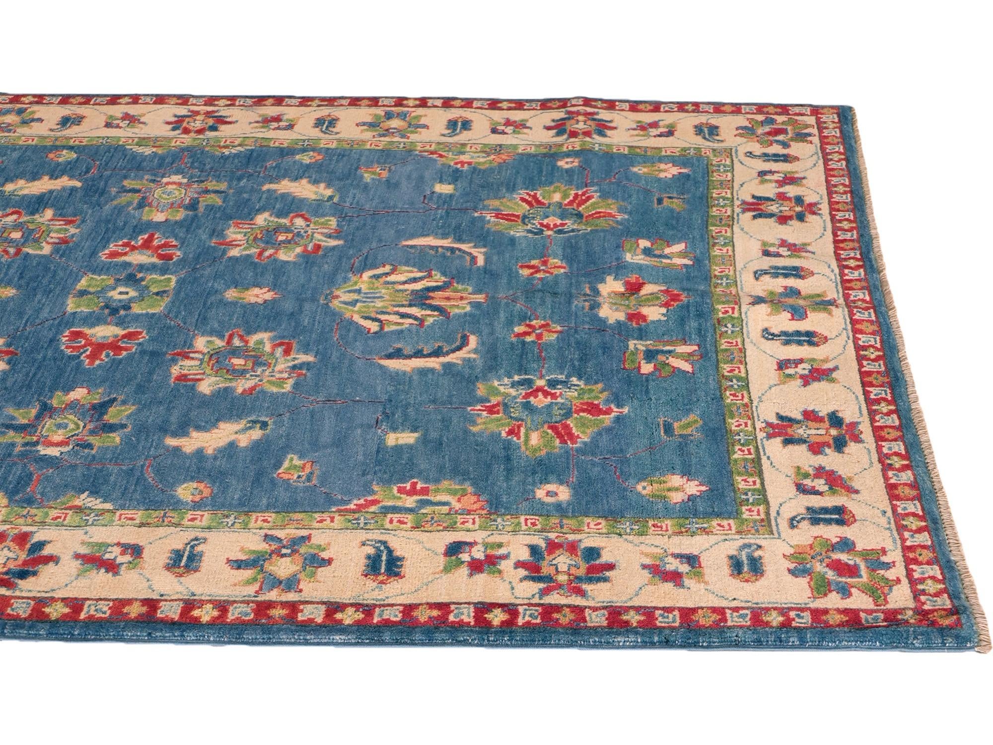 Detail image 6 of 11: 5' 1 x 6' 6 Hand Knotted Kazak Rug
