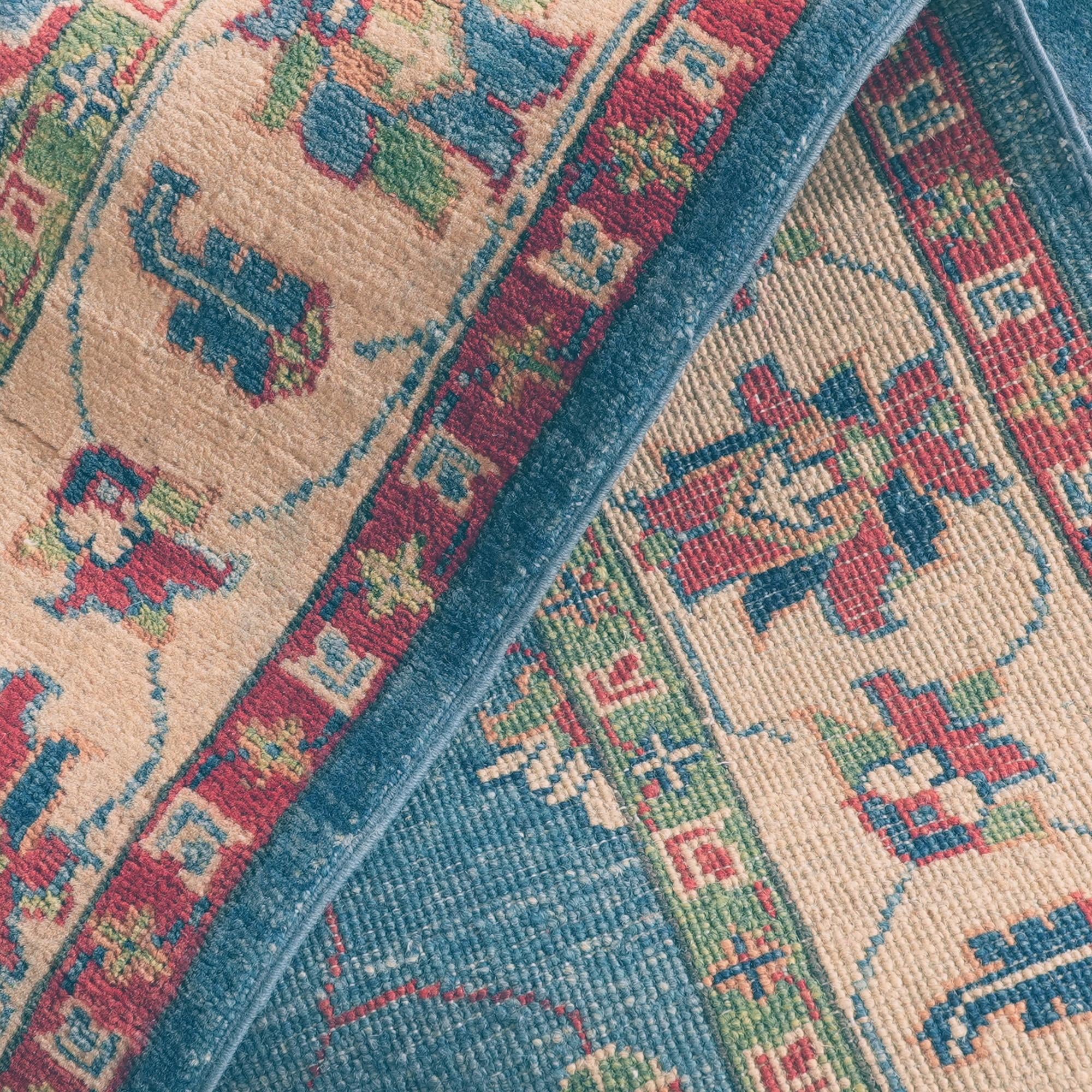 Detail image 8 of 11: 5' 1 x 6' 6 Hand Knotted Kazak Rug
