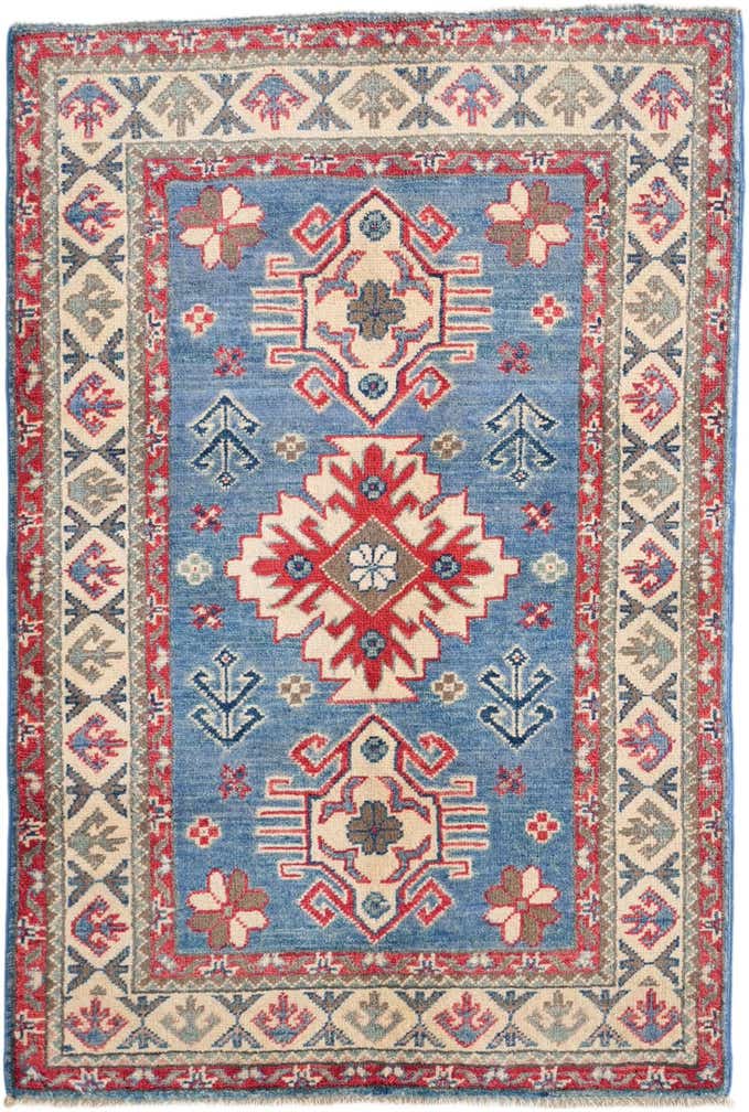 2' 8 x 4' Hand Knotted Kazak Rug