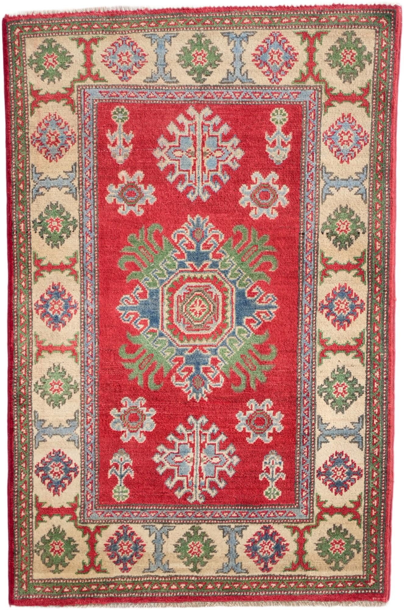 2' 8 x 4' 1 Hand Knotted Kazak Rug