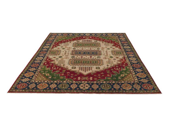 8' 2 x 10' 6 Hand Knotted Kazak Rug