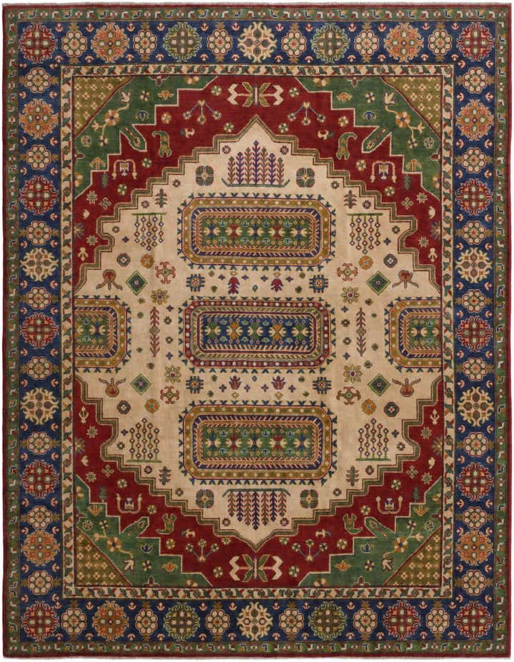 8' 2 x 10' 6 Hand Knotted Kazak Rug