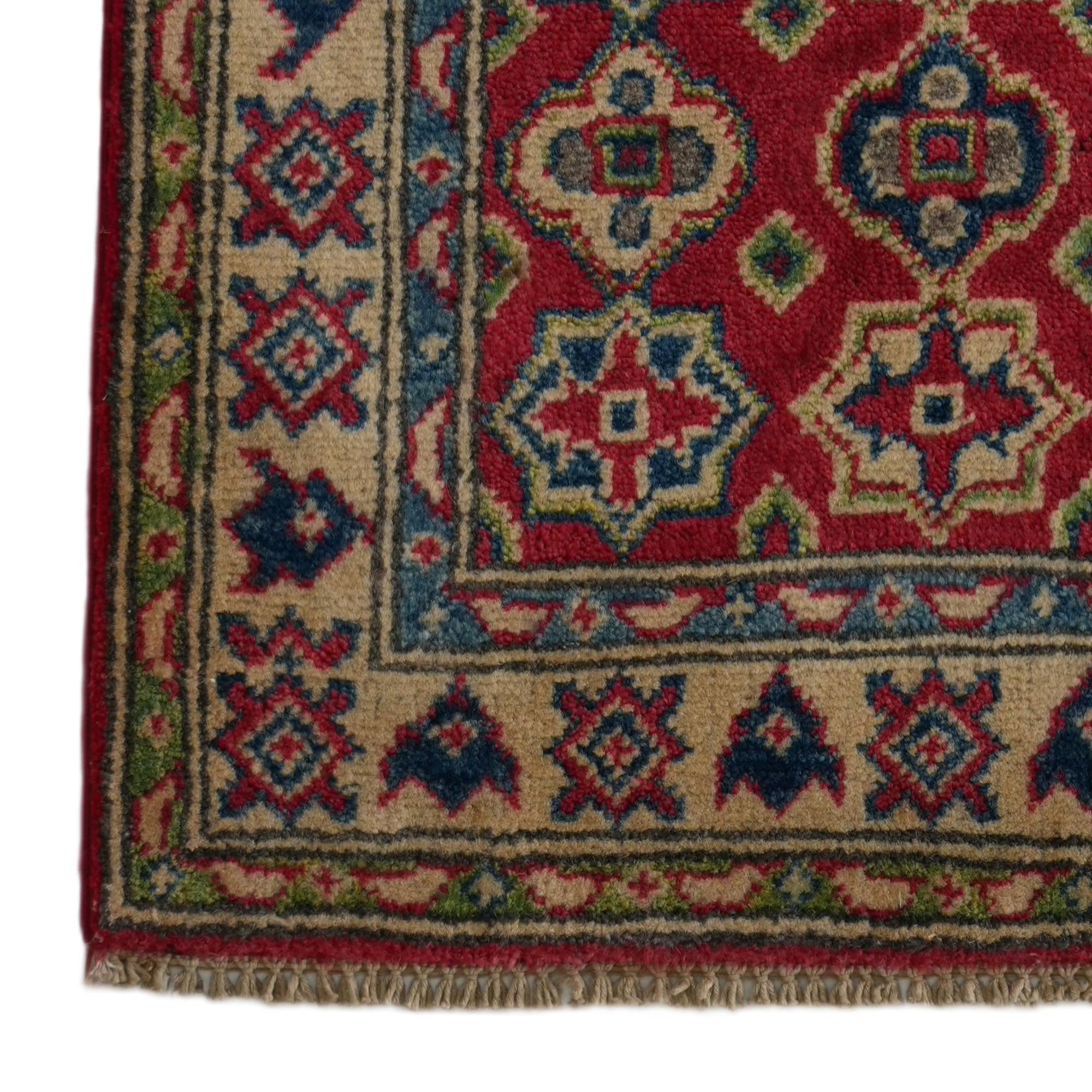60cm x 95cm Hand Knotted Kazak Rug