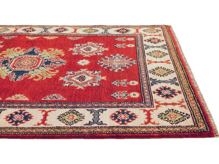 Detail image of 3' 4 x 4' 11 Hand Knotted Kazak Rug