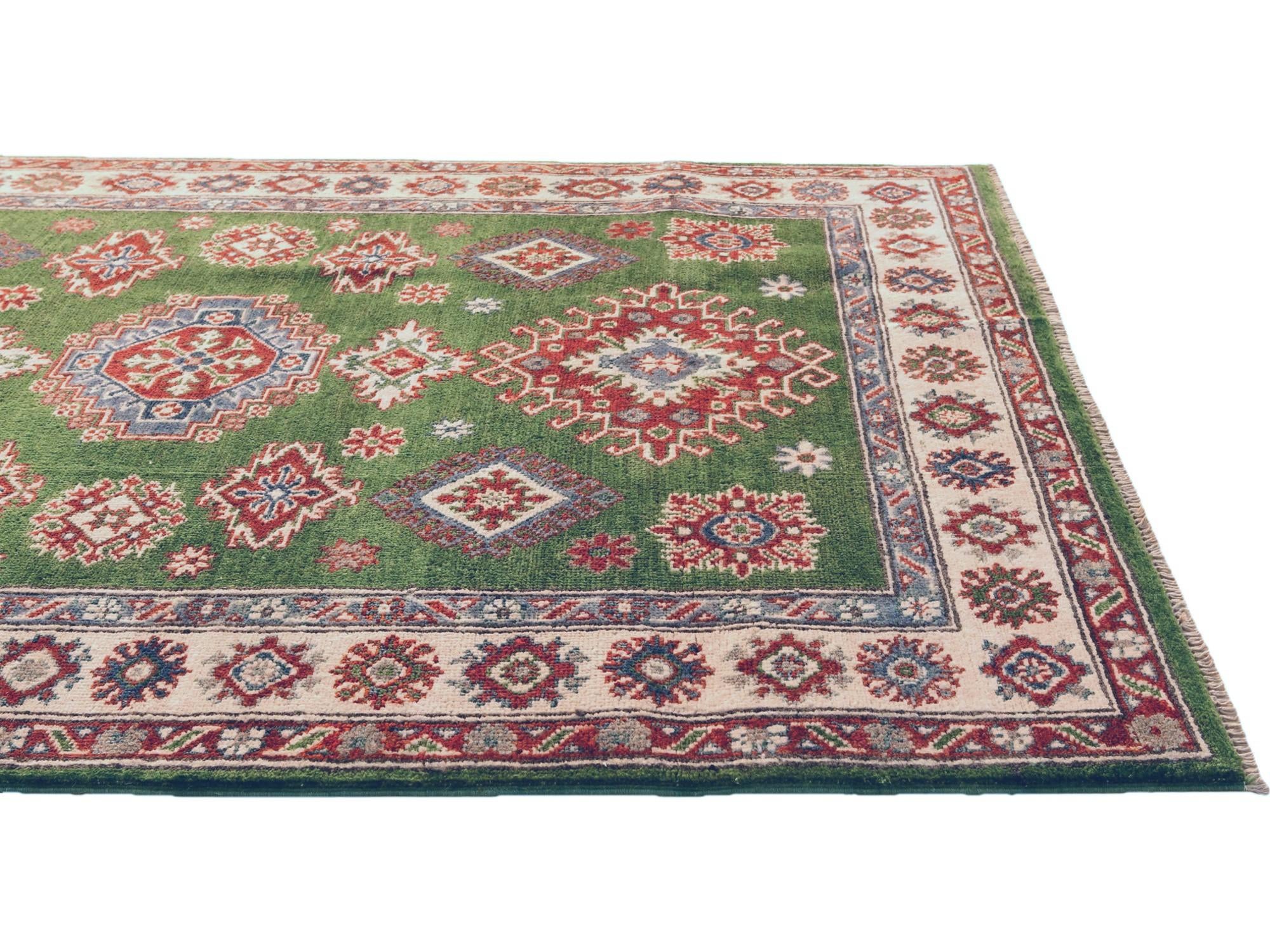 3' 8 x 5' 10 Hand Knotted Kazak Rug