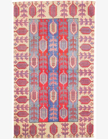 3' 2 x 5' 3 Hand Knotted Kazak Rug