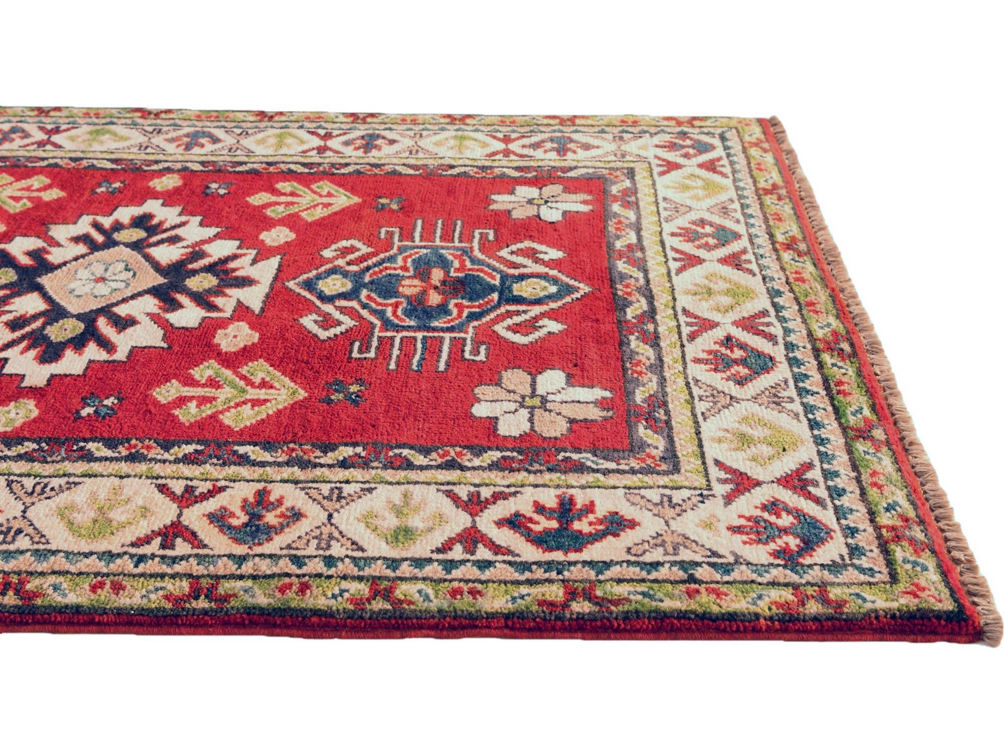 2' 8 x 4' Hand Knotted Kazak Rug