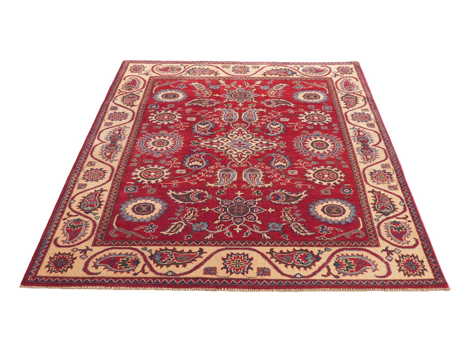 Detail image 5 of 12: 5' x 6' 8 Hand Knotted Kazak Rug