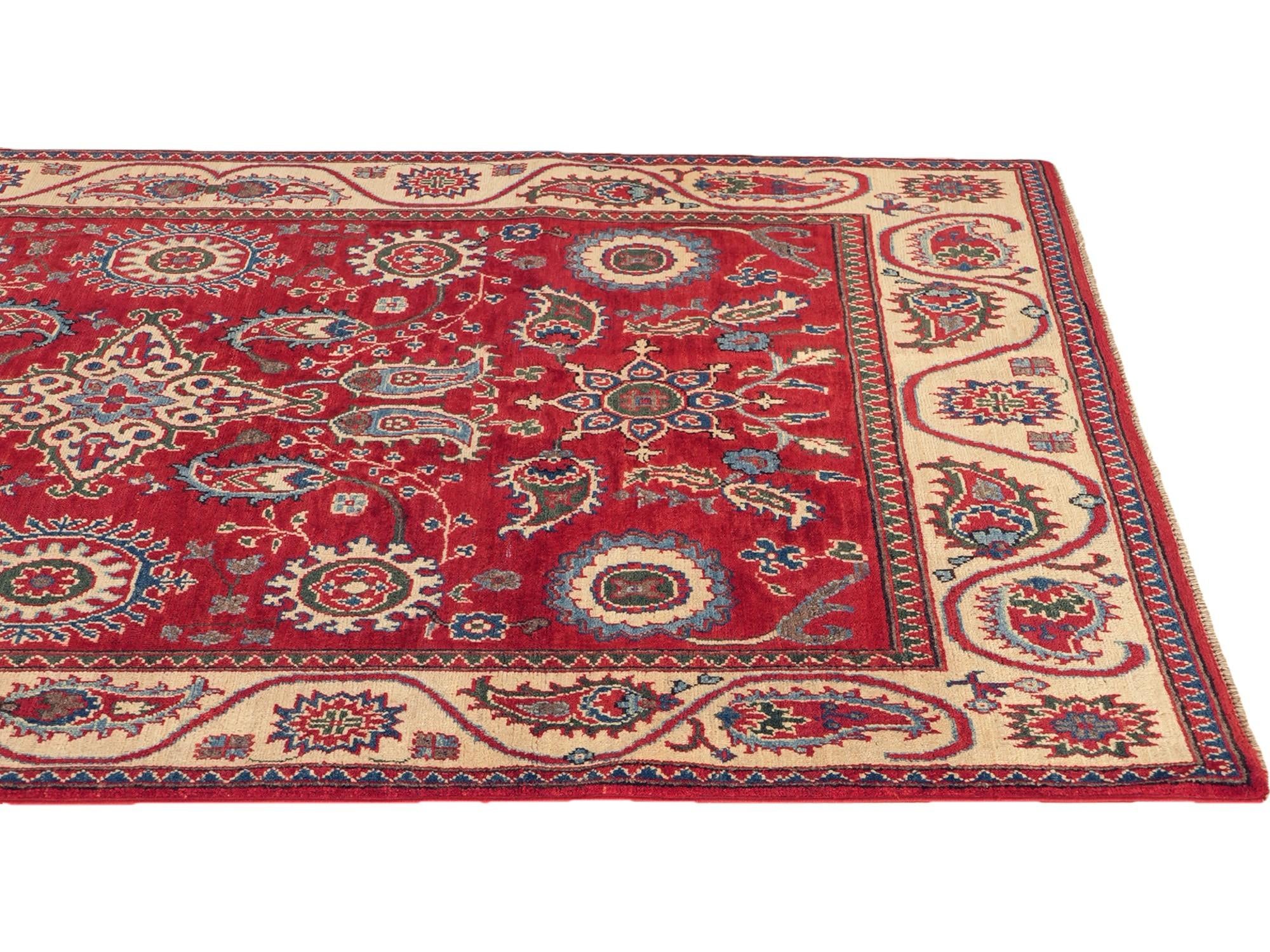 Detail image 6 of 12: 5' x 6' 8 Hand Knotted Kazak Rug