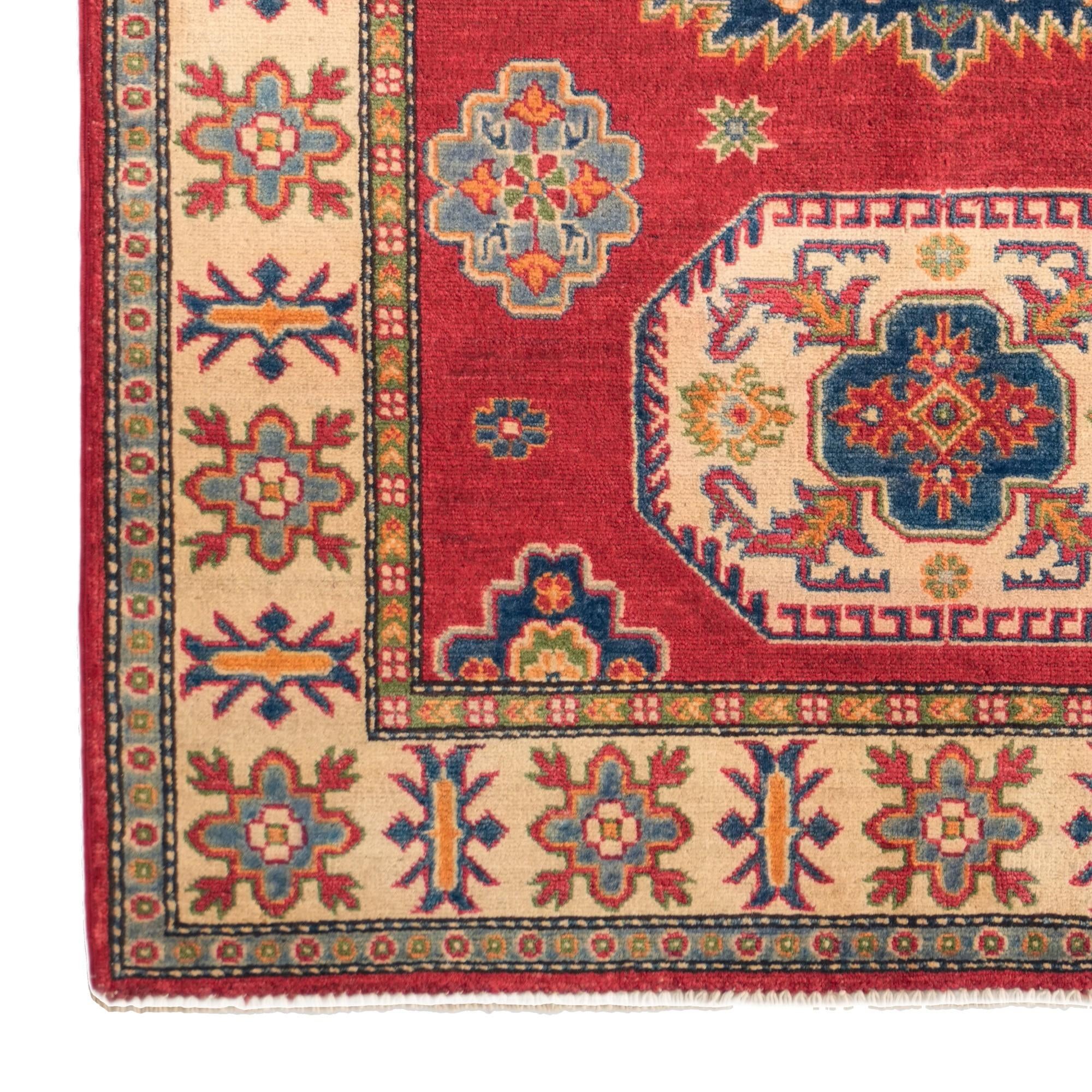 4' 1 x 5' 8 Hand Knotted Kazak Rug