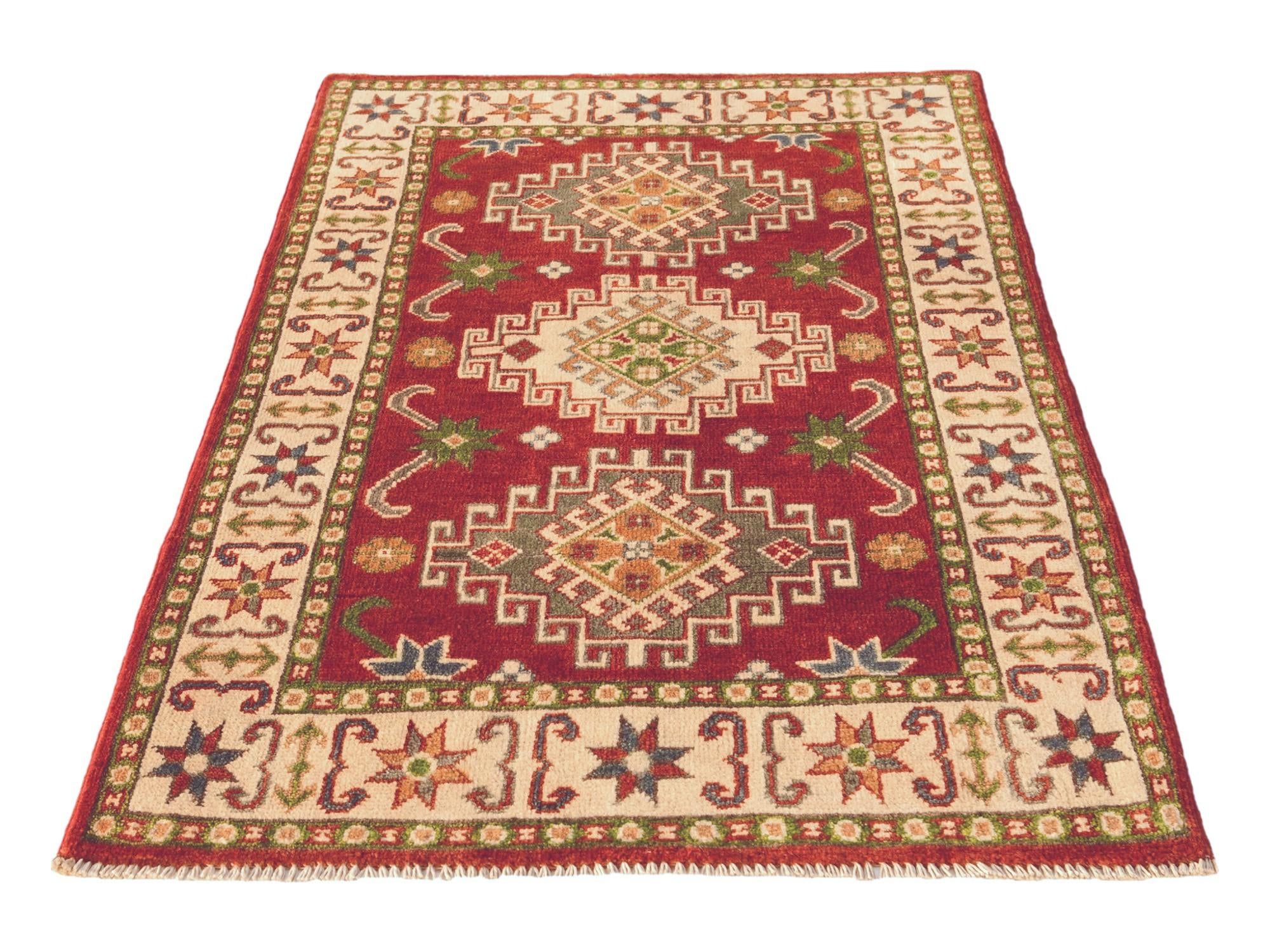 2' 7 x 4' 2 Hand Knotted Kazak Rug