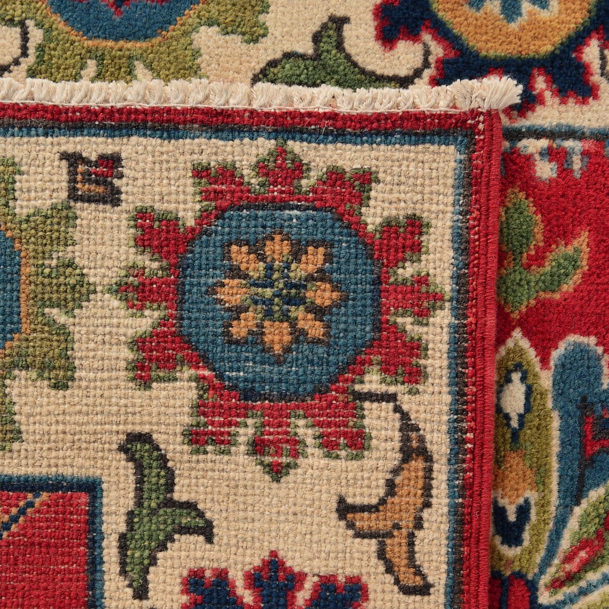 80cm x 125cm Handgeknüpft Kazak Teppich