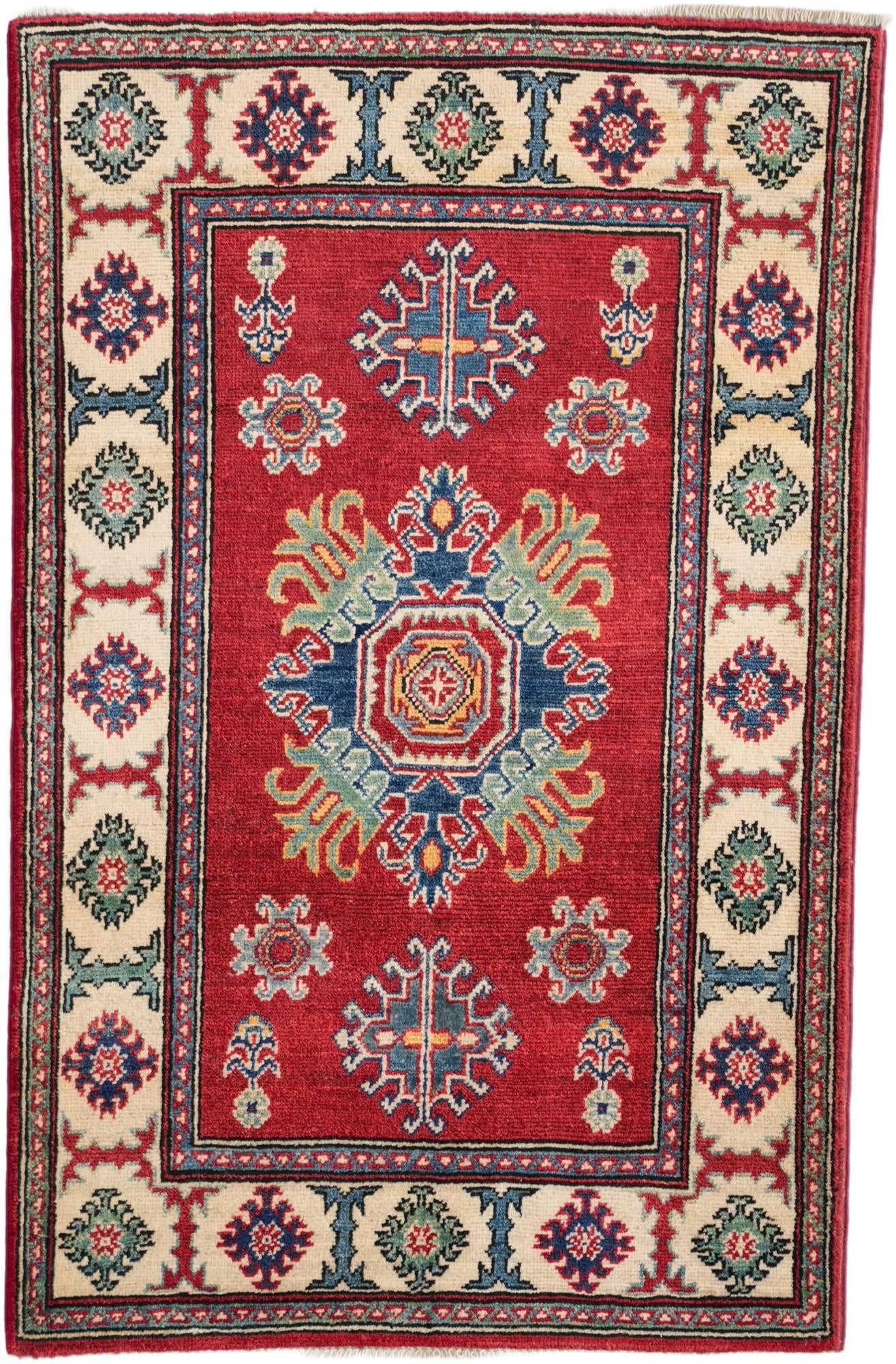 2' 9 x 4' 2 Hand Knotted Kazak Rug