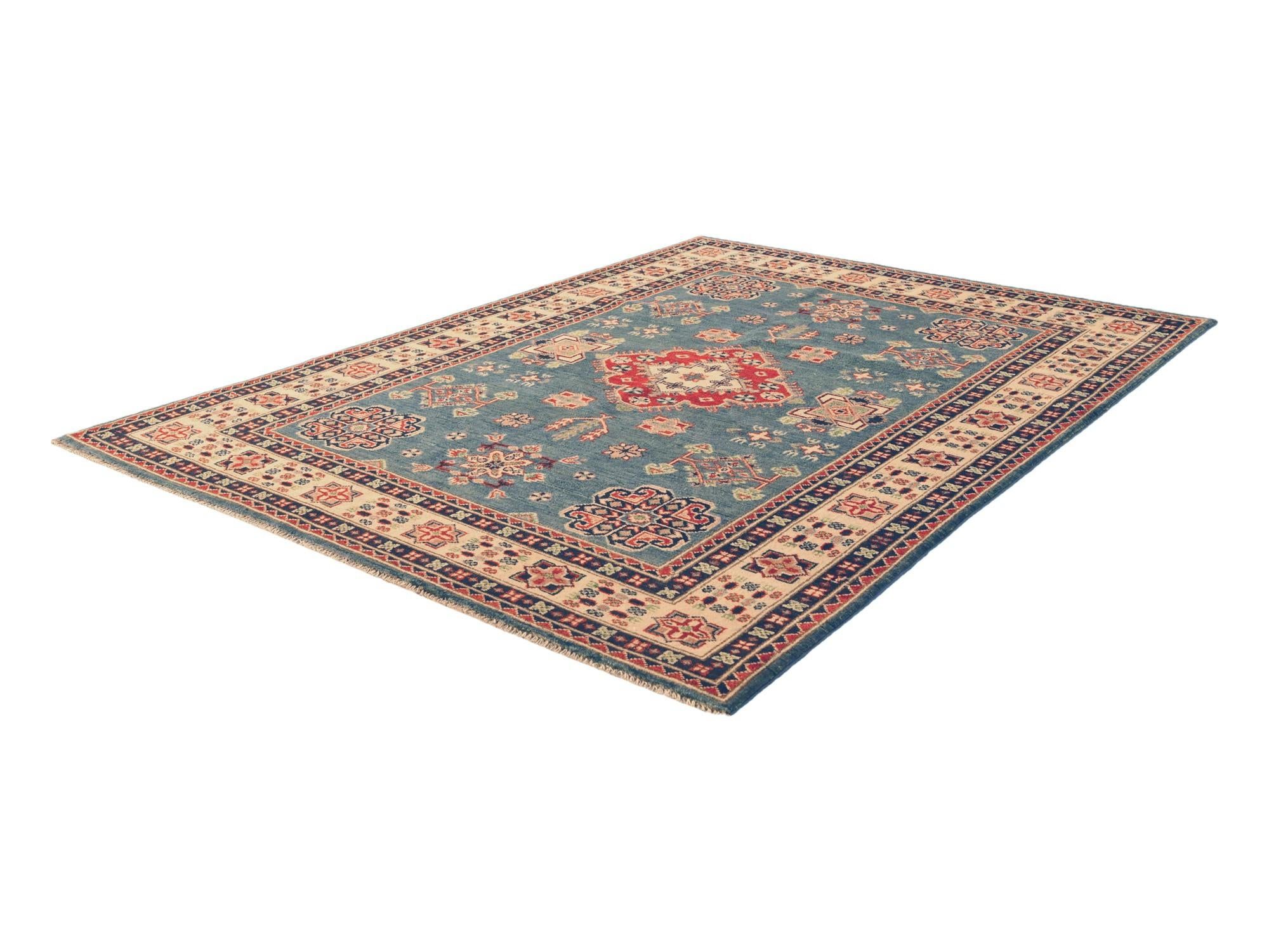 5' 2 x 6' 9 Hand Knotted Kazak Rug