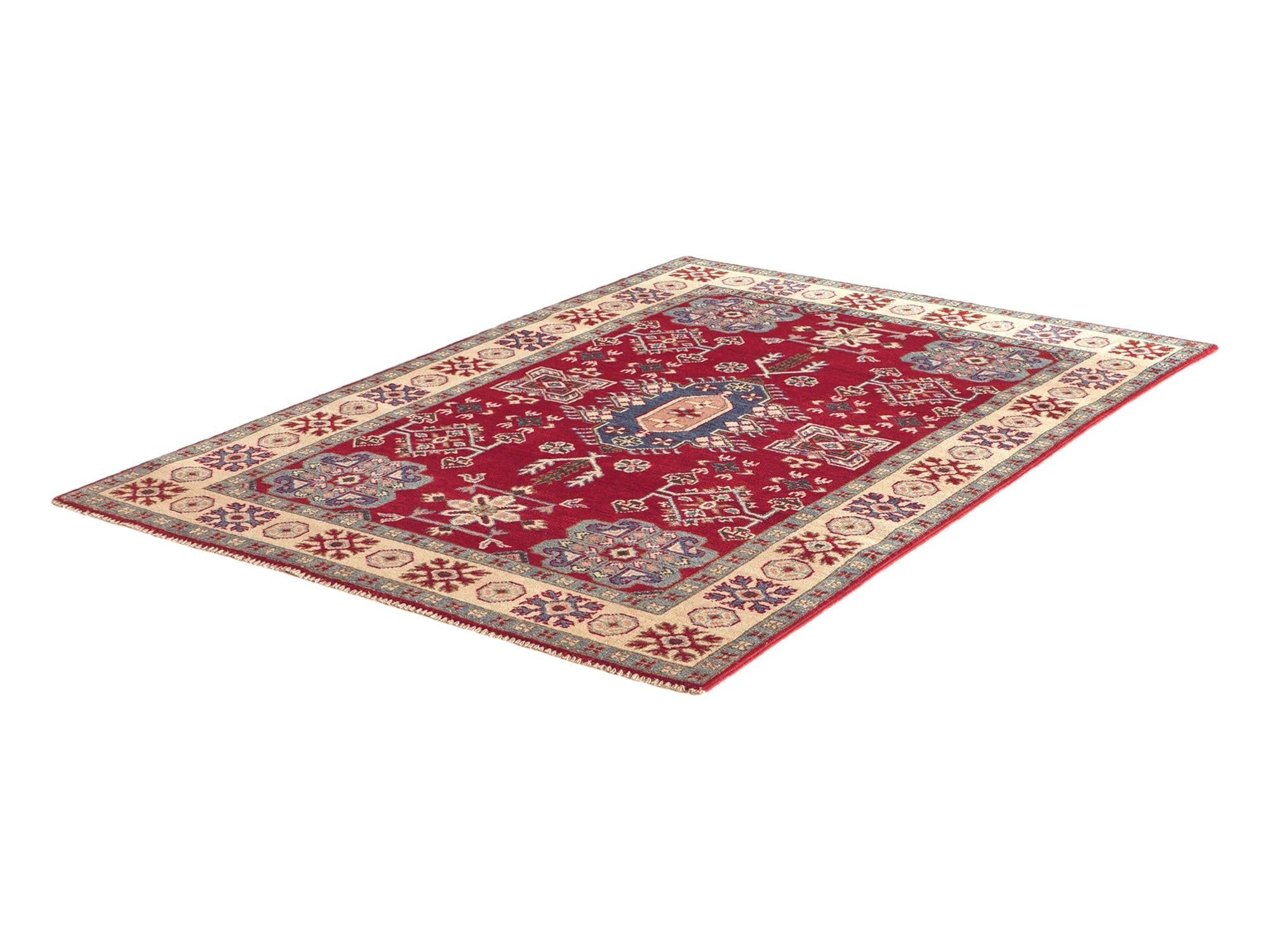 Detail image 4 of 12: 4' 1 x 5' 9 Hand Knotted Kazak Rug