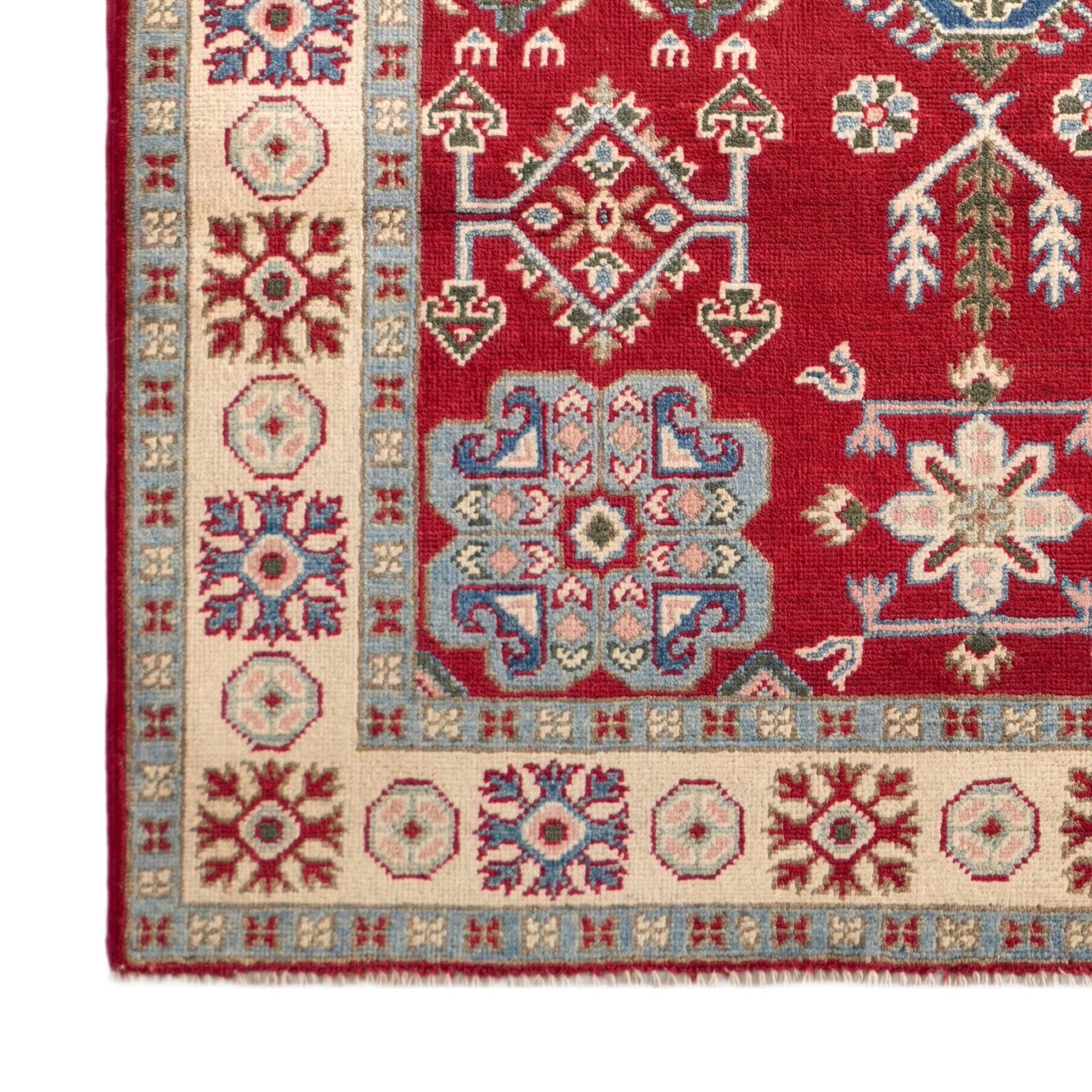 Detail image 7 of 12: 4' 1 x 5' 9 Hand Knotted Kazak Rug