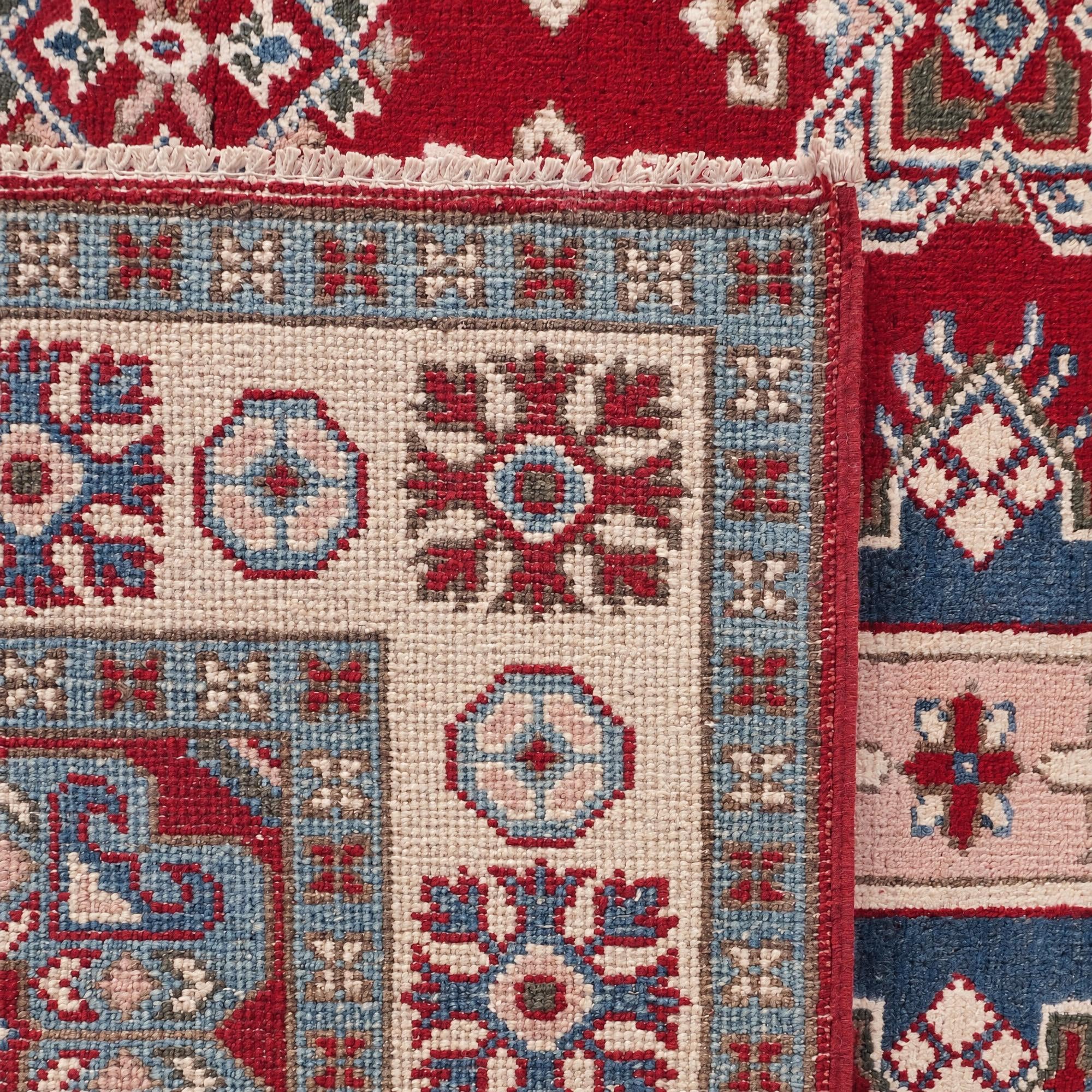 Detail image 12 of 12: 4' 1 x 5' 9 Hand Knotted Kazak Rug