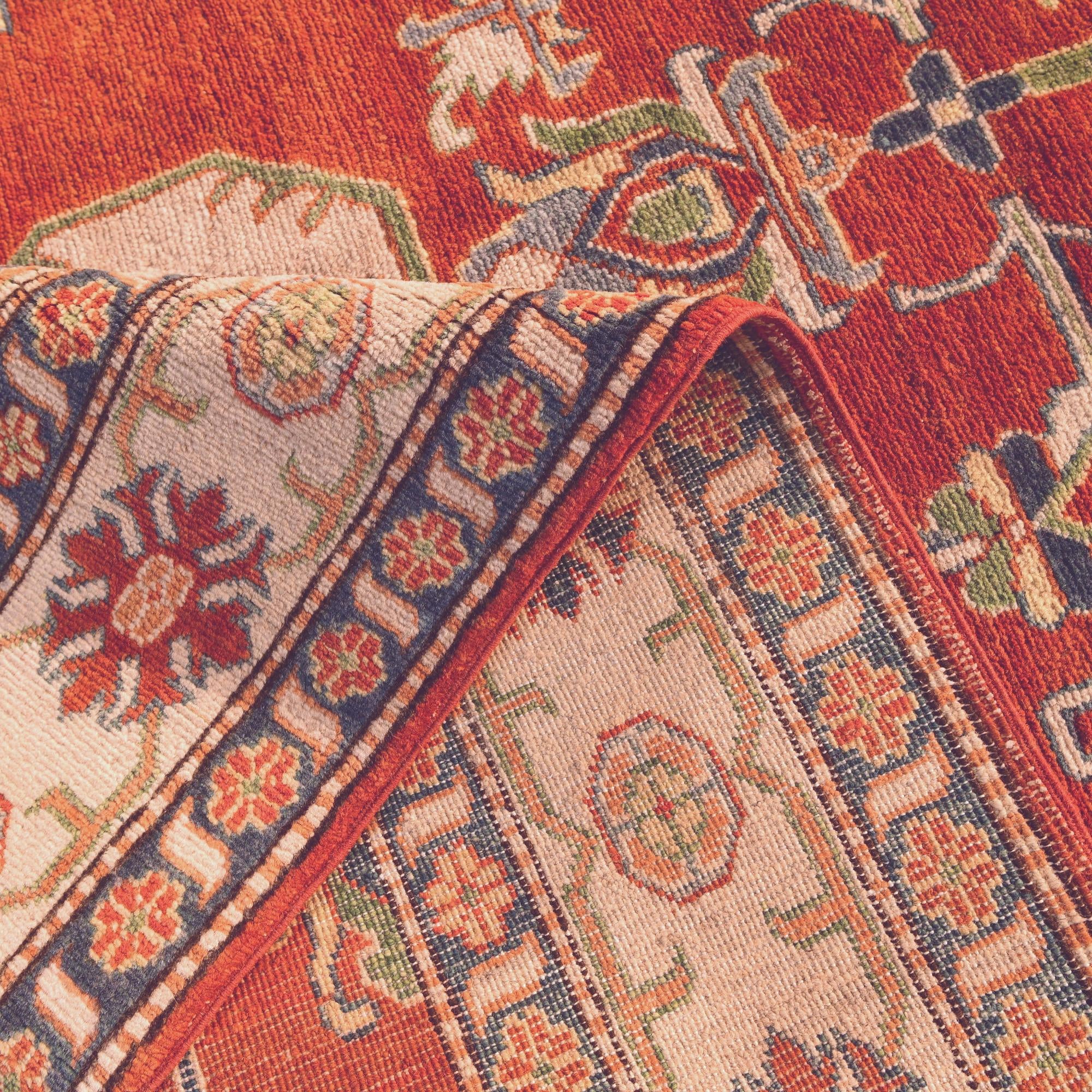 5' 9 x 8' 2 Hand Knotted Kazak Rug
