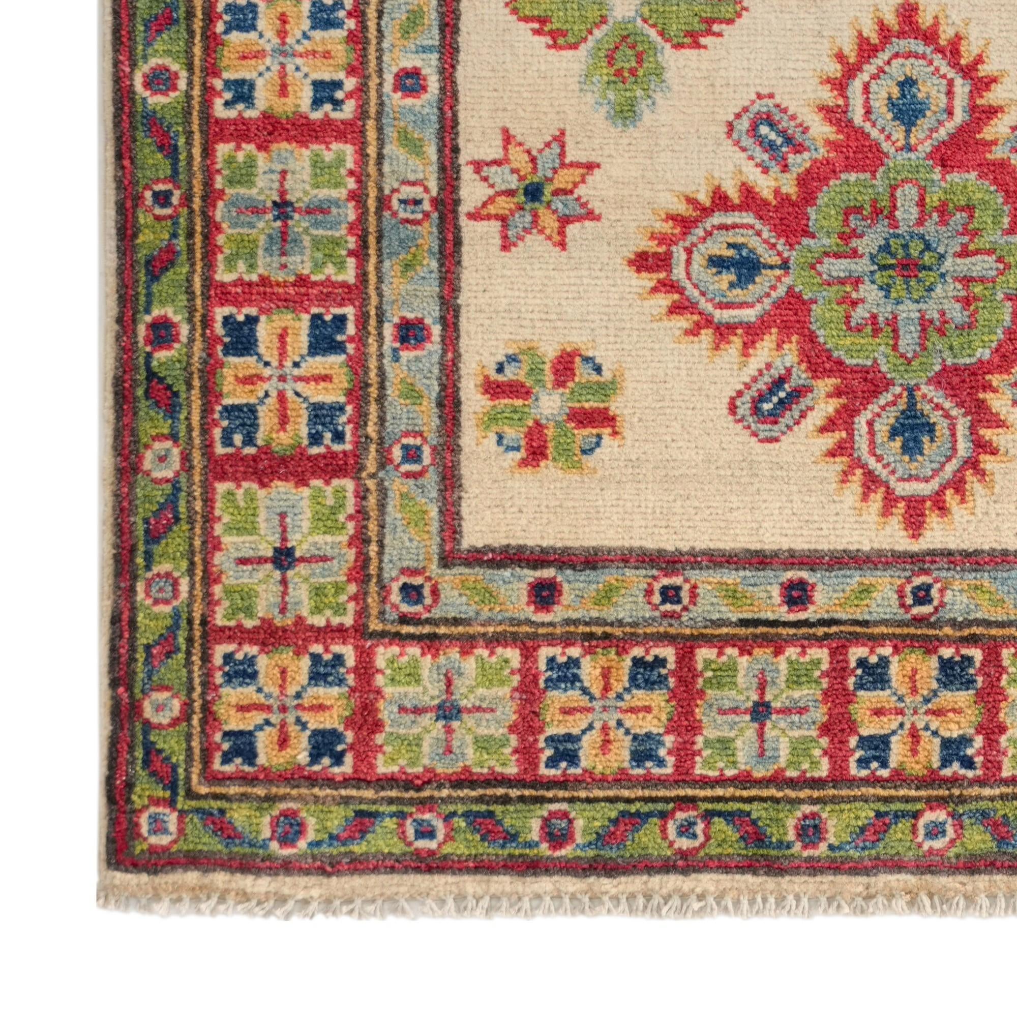 2' 9 x 4' 2 Hand Knotted Kazak Rug