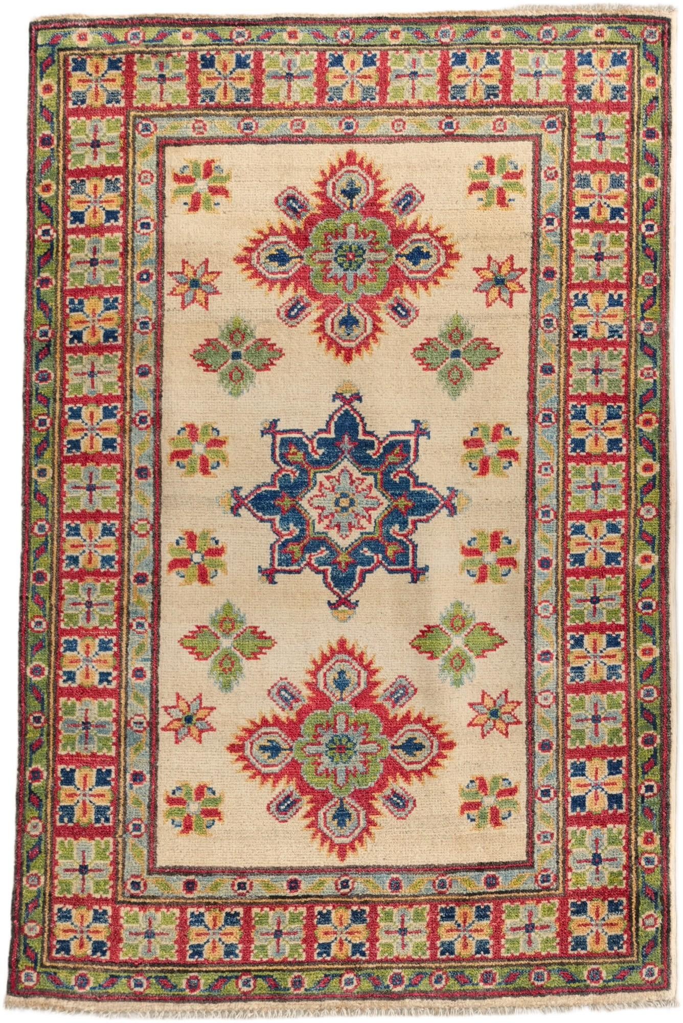 2' 9 x 4' 2 Hand Knotted Kazak Rug