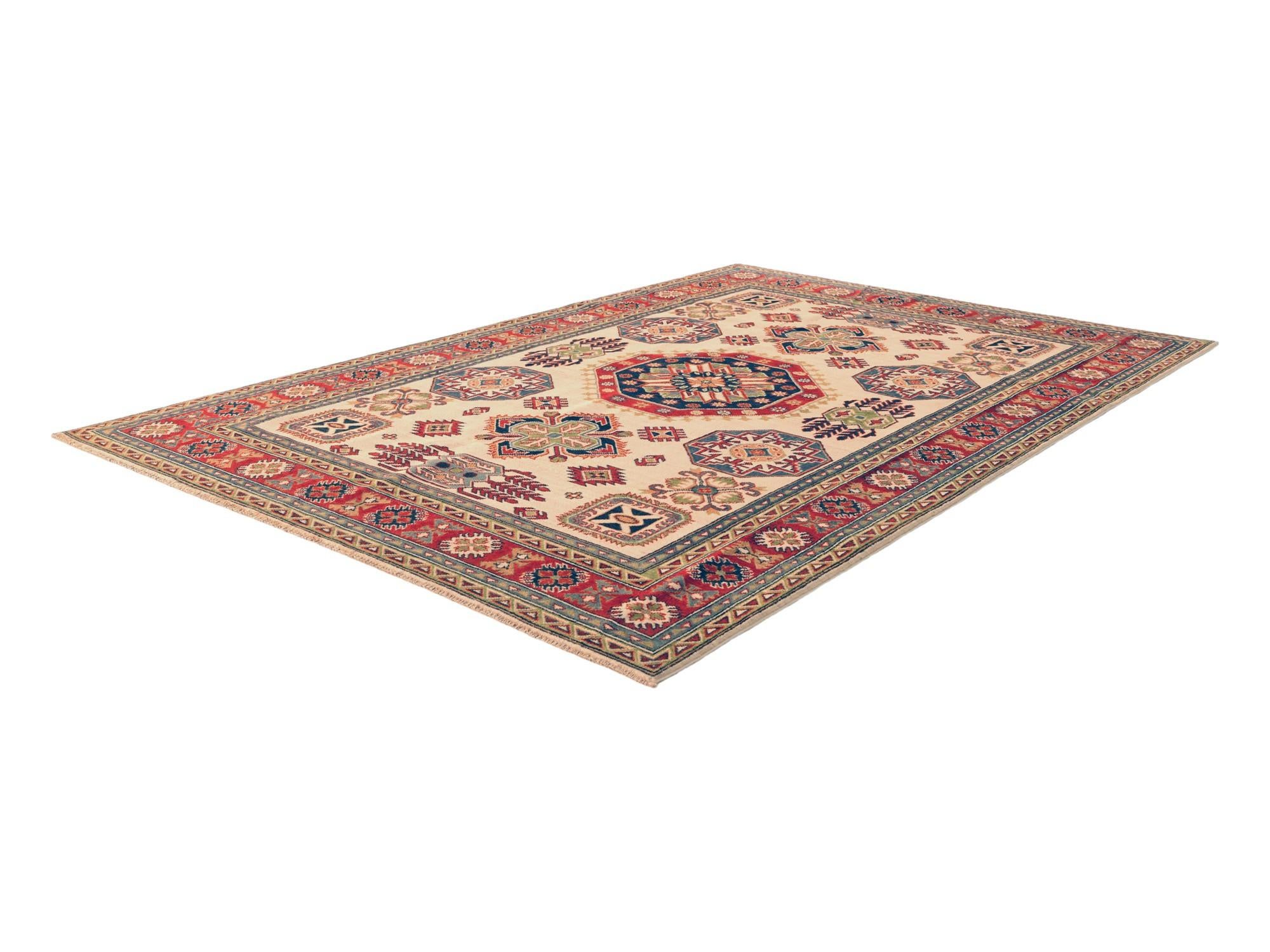 6' 4 x 9' 2 Hand Knotted Kazak Rug