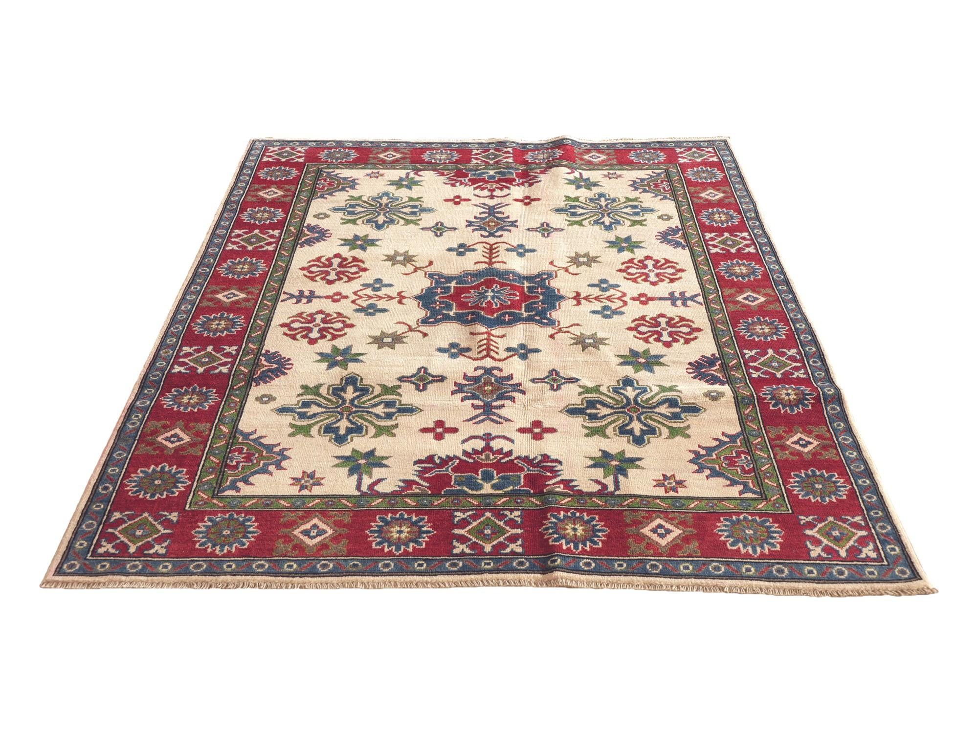 Detail image 5 of 10: 5' 1 x 6' 11 Hand Knotted Kazak Rug