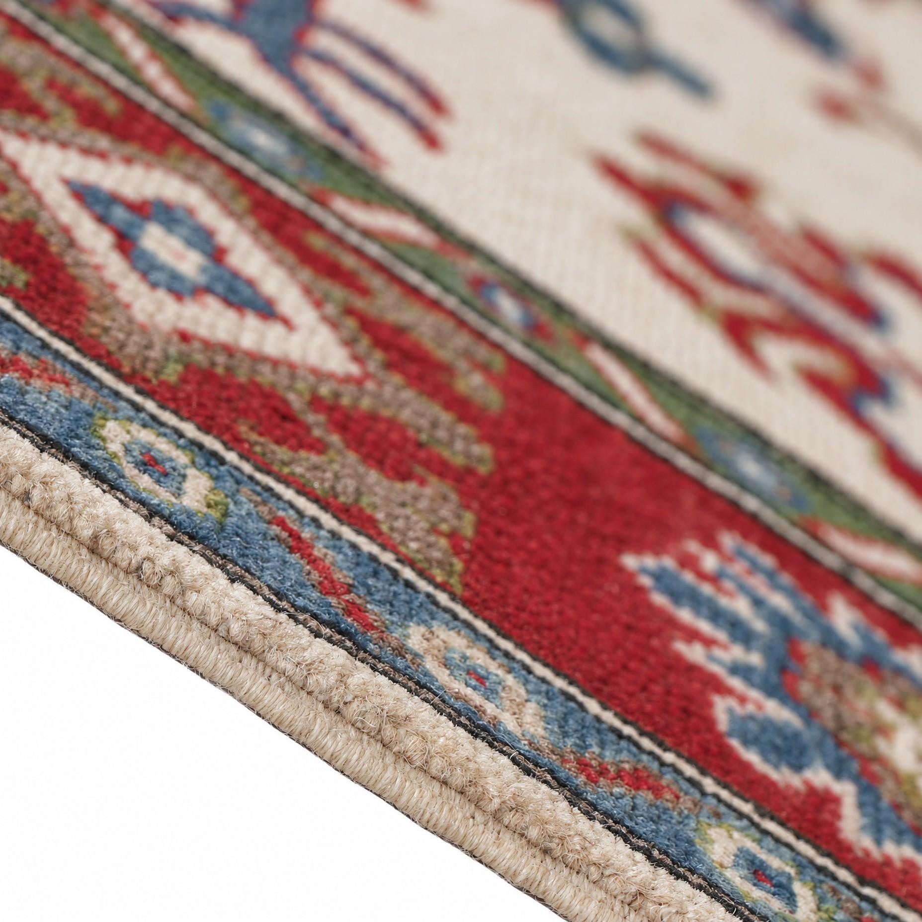 155cm x 210cm Handgeknüpft Kazak Teppich