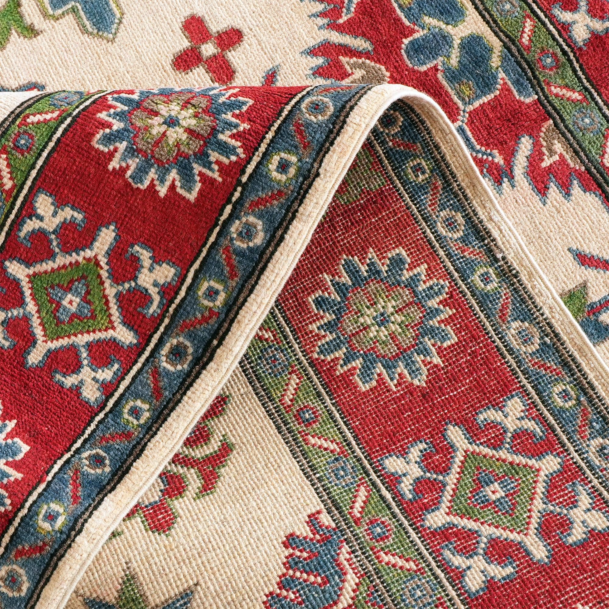Detail image 8 of 10: 5' 1 x 6' 11 Hand Knotted Kazak Rug
