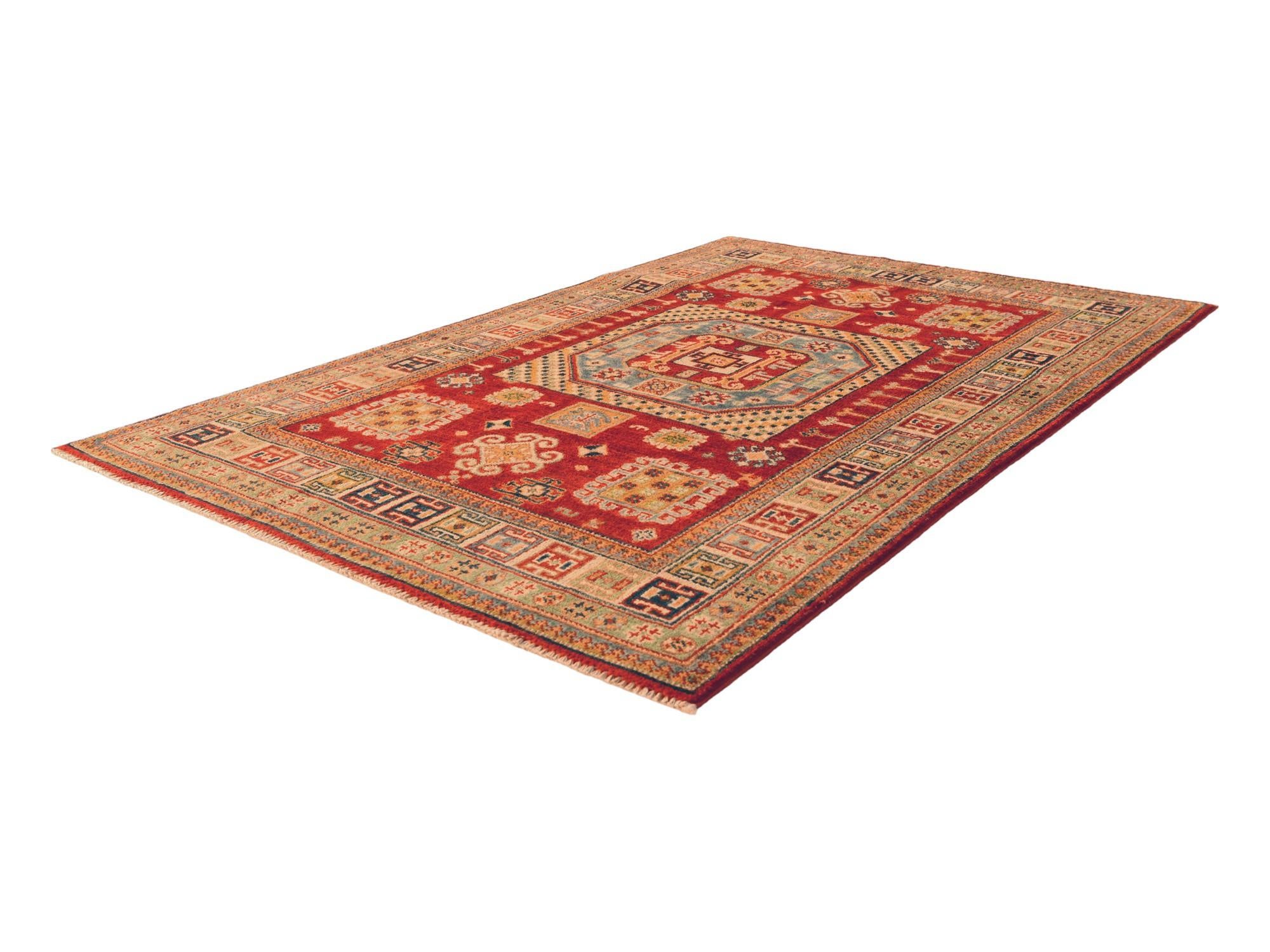 4' x 6' Hand Knotted Kazak Rug