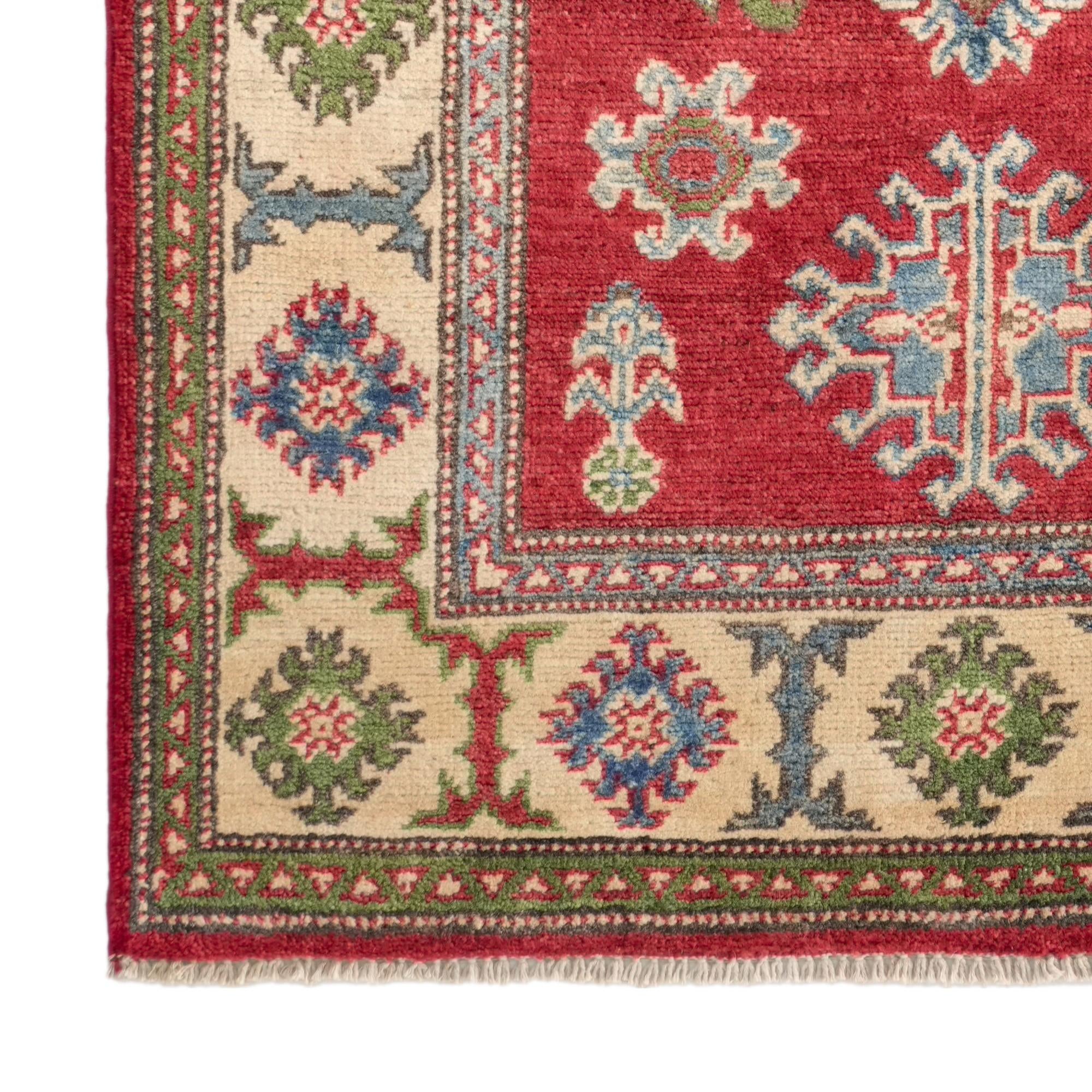 2' 9 x 4' Hand Knotted Kazak Rug
