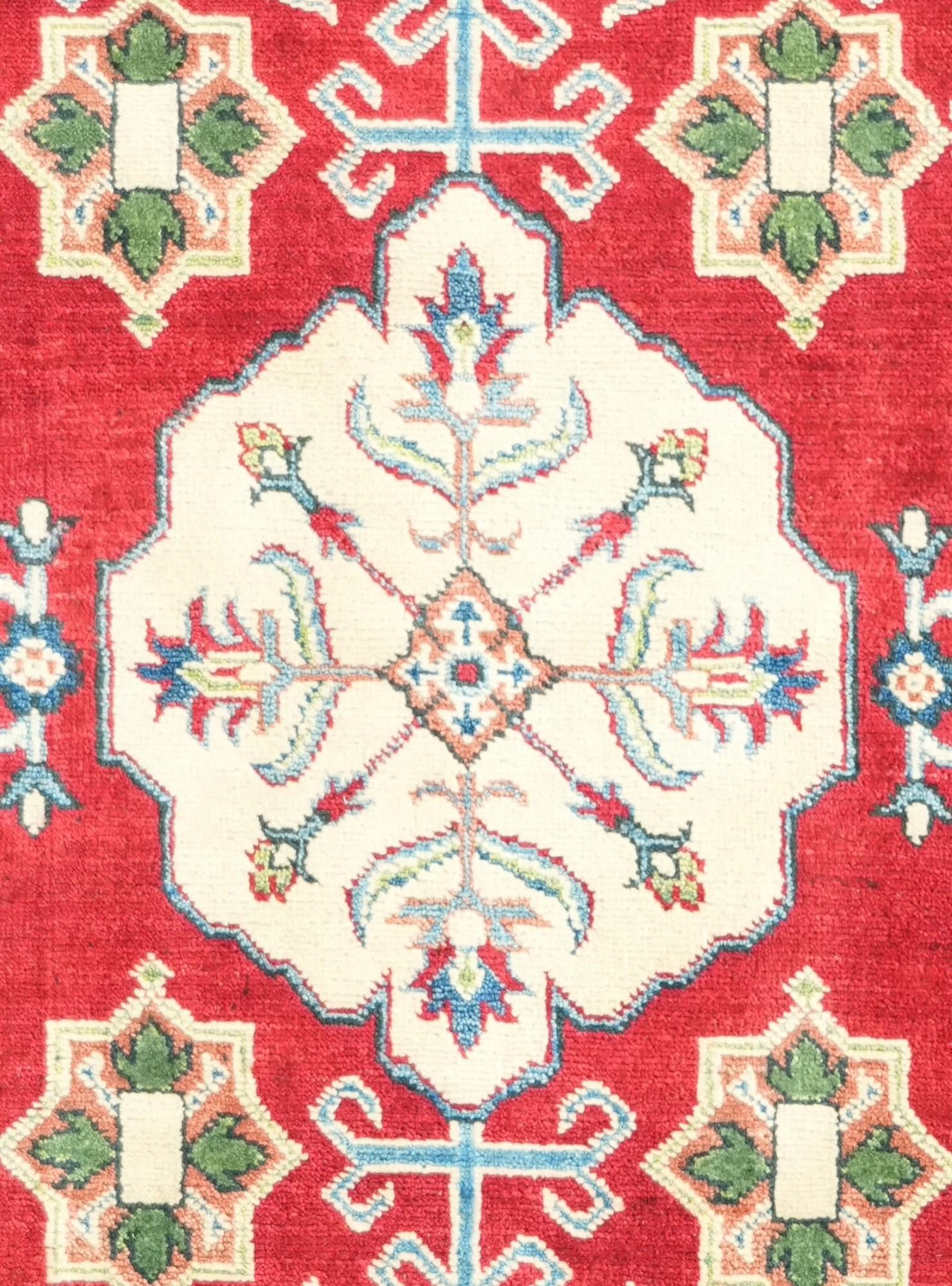 6' x 8' 9 Hand Knotted Kazak Rug