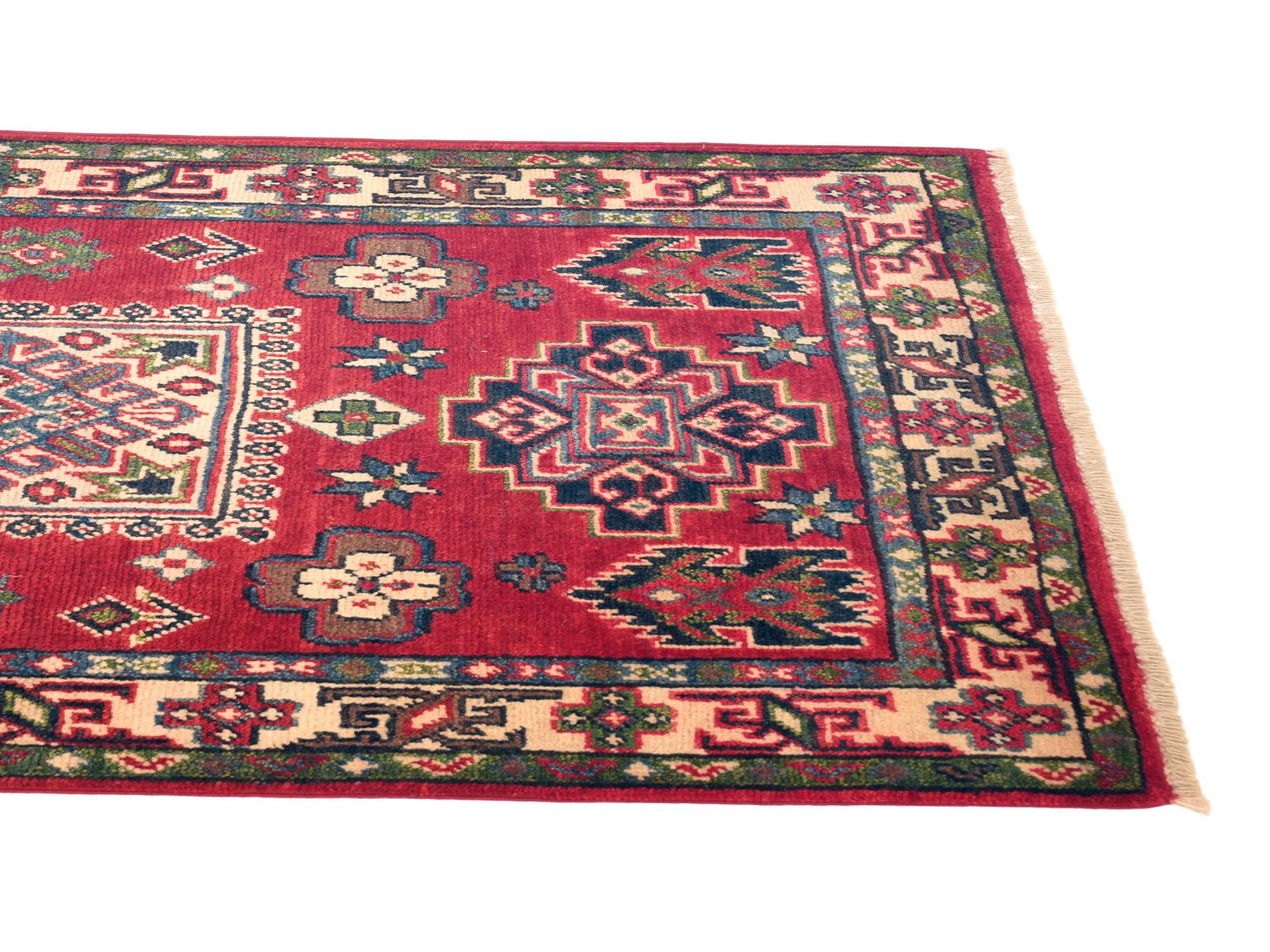 Detail image 6 of 9: 2' 7 x 4' 5 Hand Knotted Kazak Rug