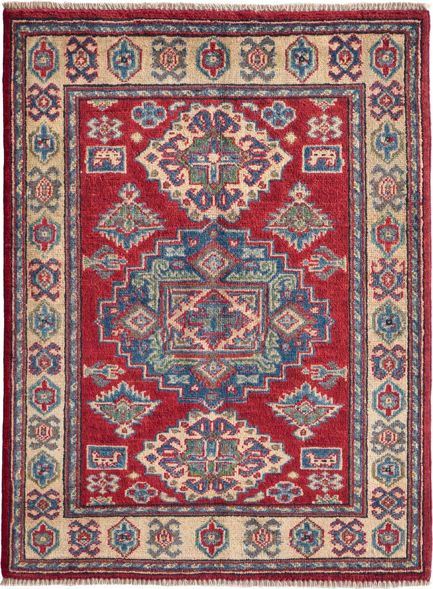 Detail image 2 of 10: 2' 9 x 3' 8 Hand Knotted Kazak Rug