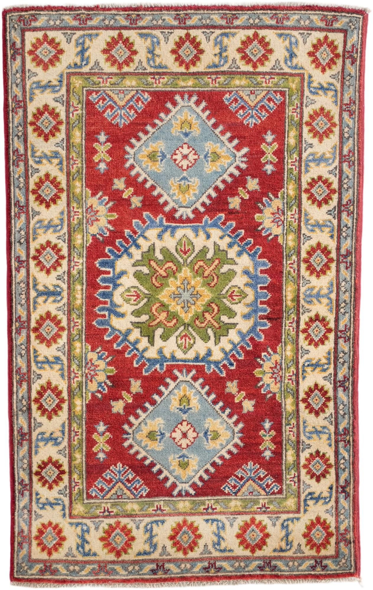 2' 7 x 4' 2 Hand Knotted Kazak Rug