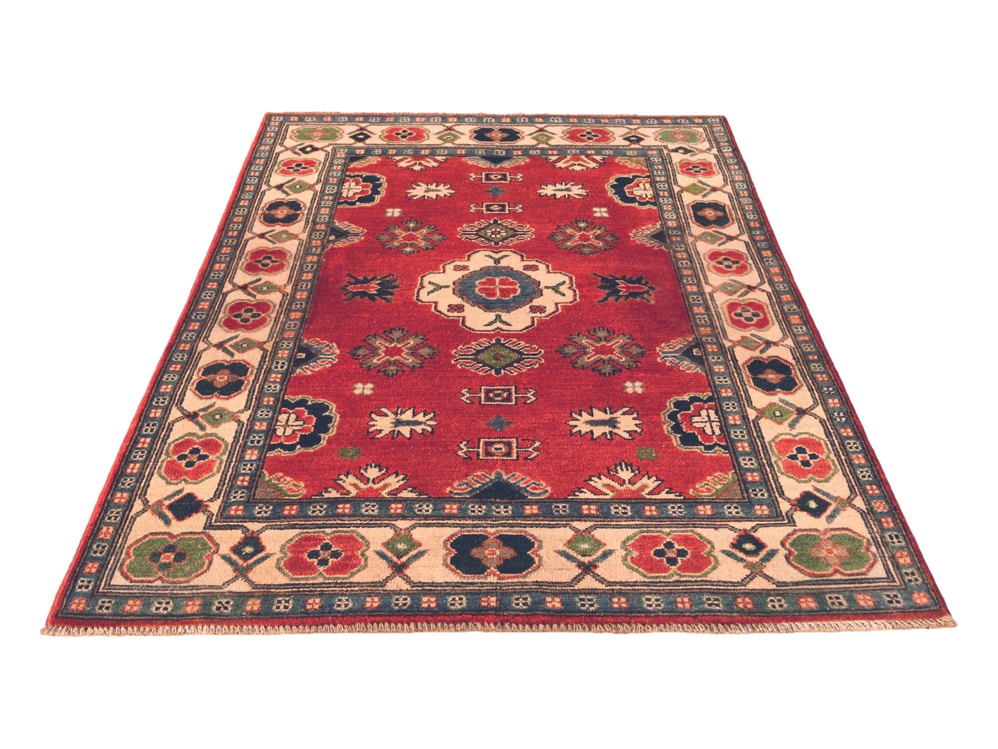 3' 11 x 5' 8 Hand Knotted Kazak Rug