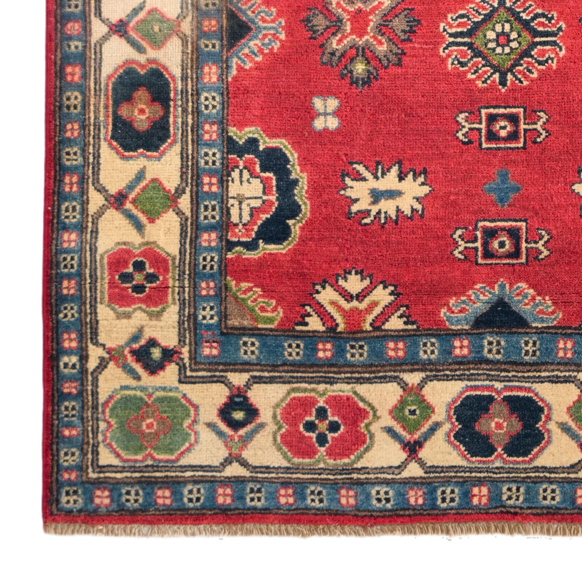 3' 11 x 5' 8 Hand Knotted Kazak Rug